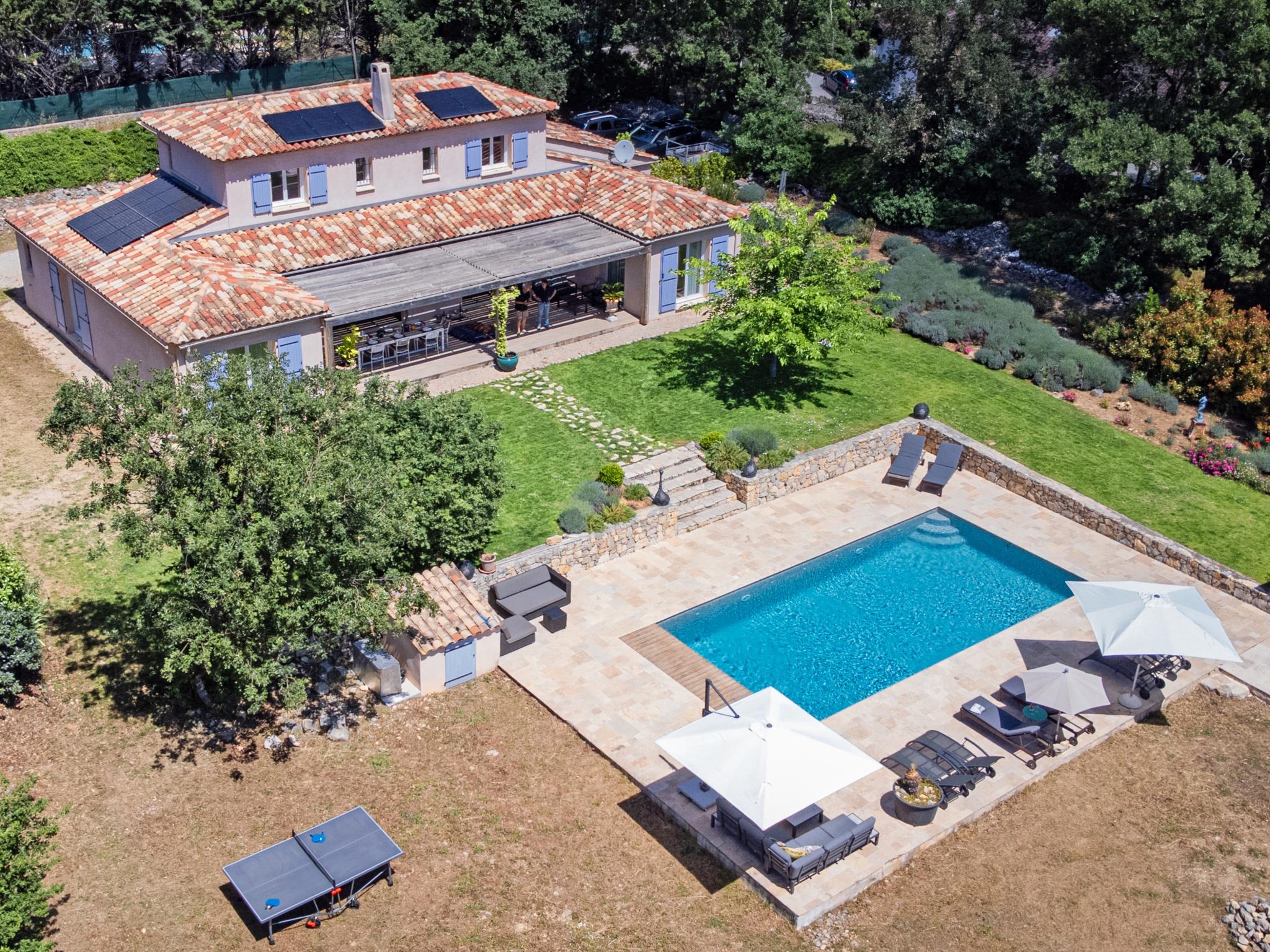 Swimming pool area at Danieli in Tourrettes