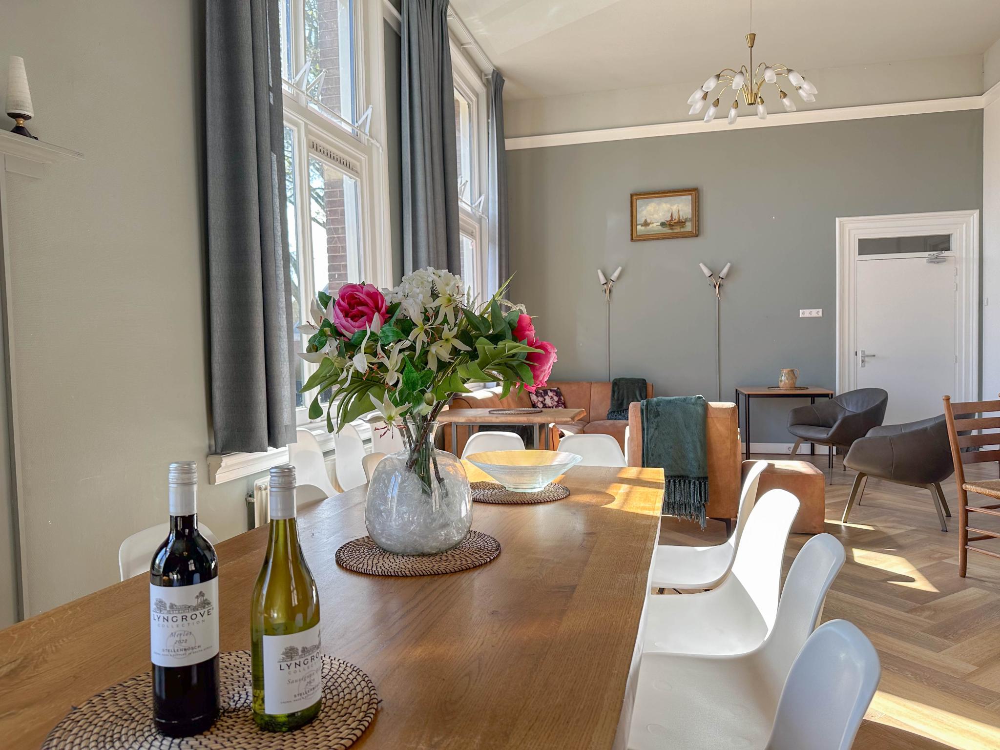 Outdoor terrace and views at Groot Weeshuis in Enkhuizen