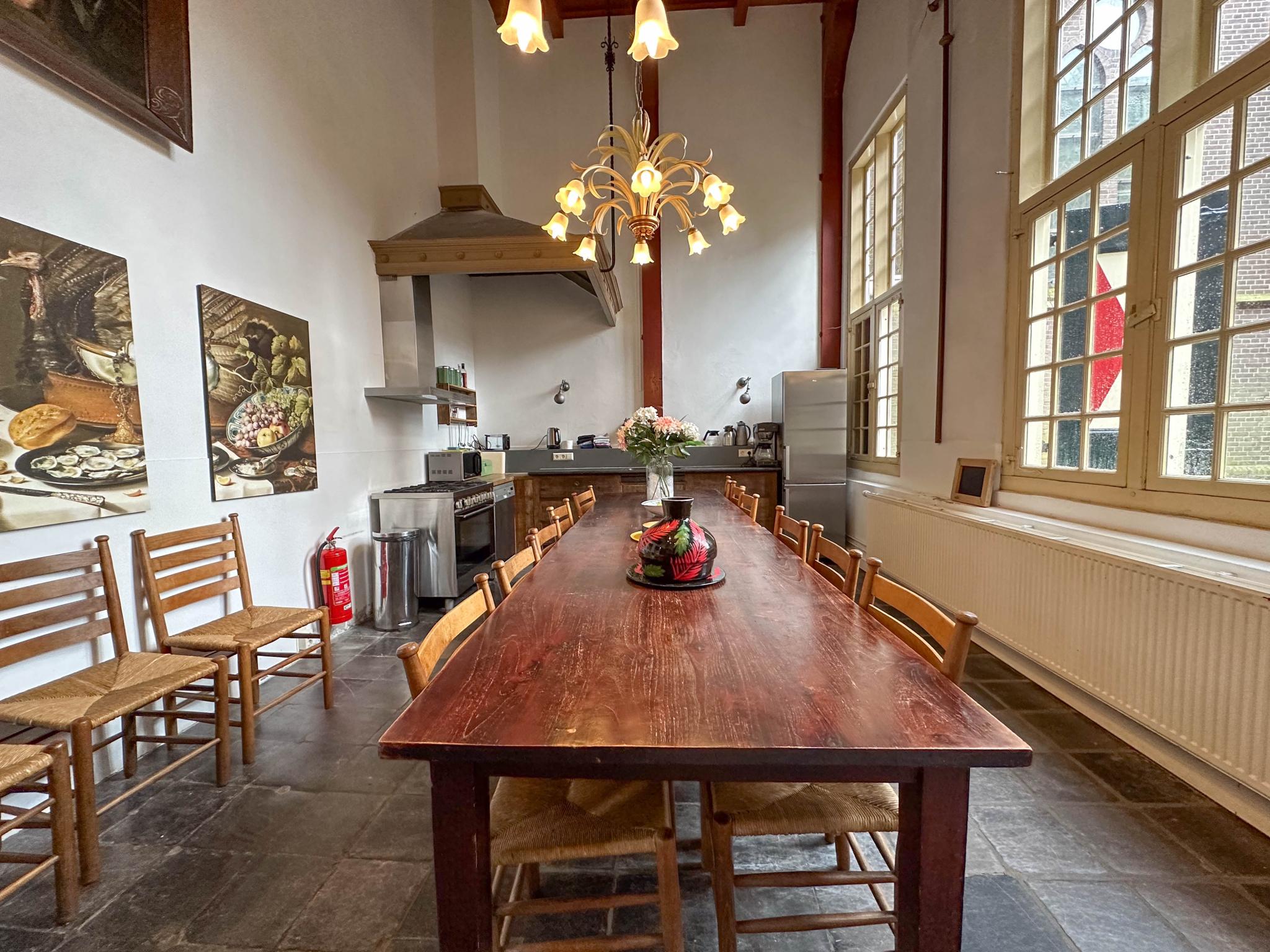 Swimming pool area at Klein Weeshuis in Enkhuizen