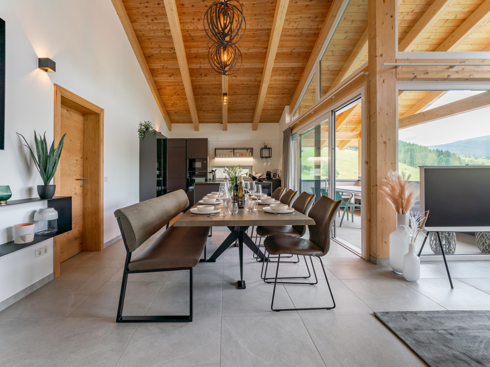 Modern kitchen at Grebenzen Lodge 55 in Sankt Lambrecht