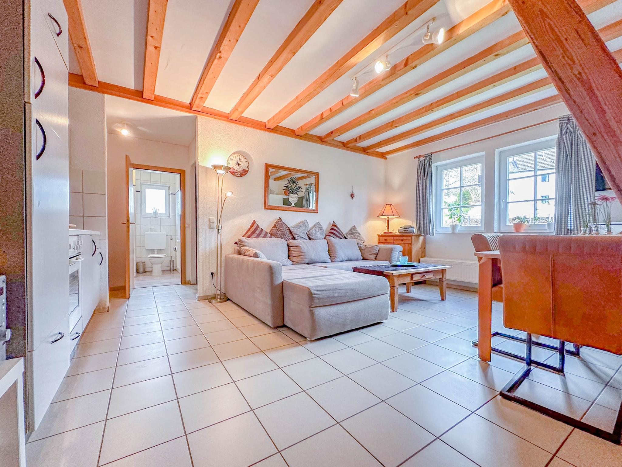 Outdoor terrace and views at Enjoy 1 in Meisburg