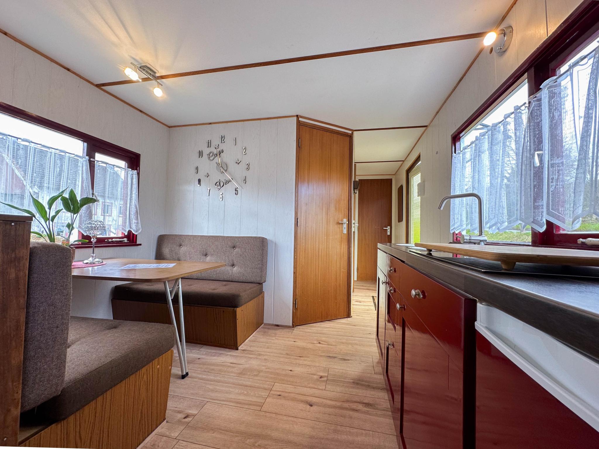 Swimming pool area at Enjoy 4 in Meisburg