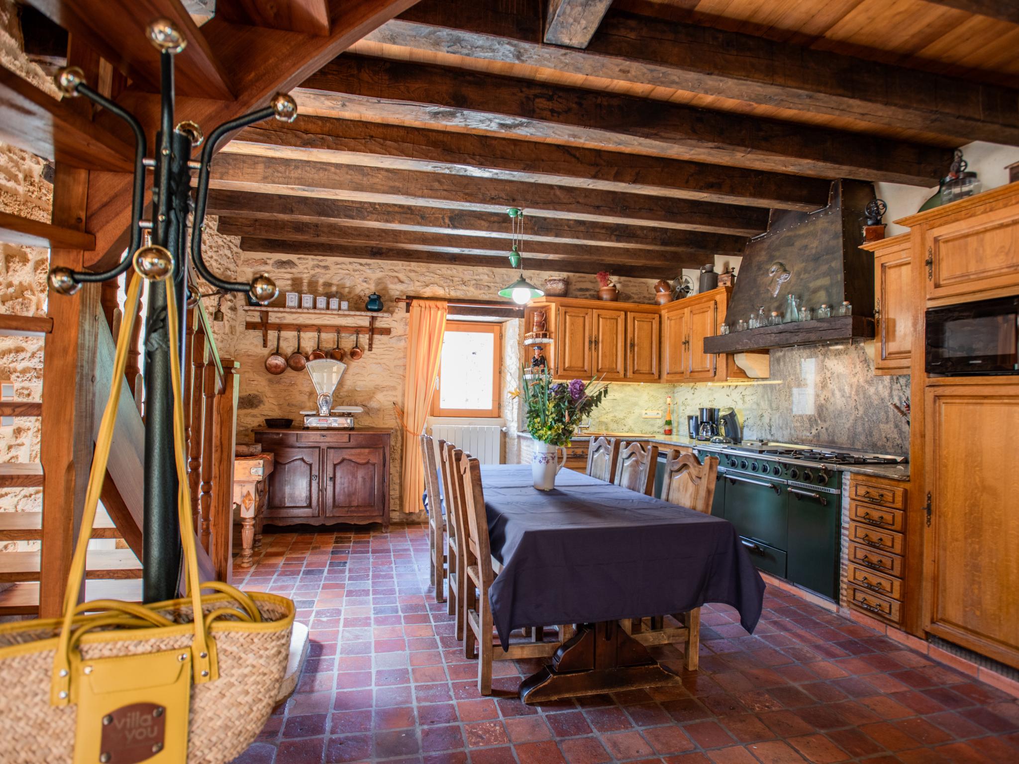 Outdoor terrace and views at Beauchamps in Marminiac