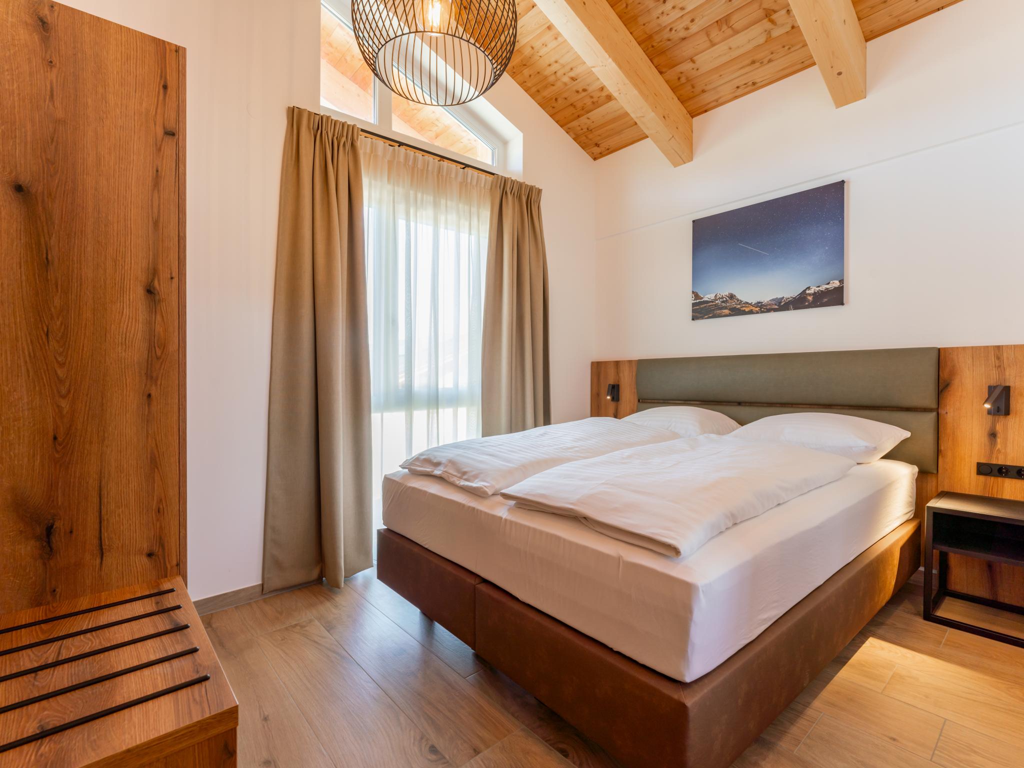 Outdoor terrace and views at Grebenzen Lodge 51A in Sankt Lambrecht