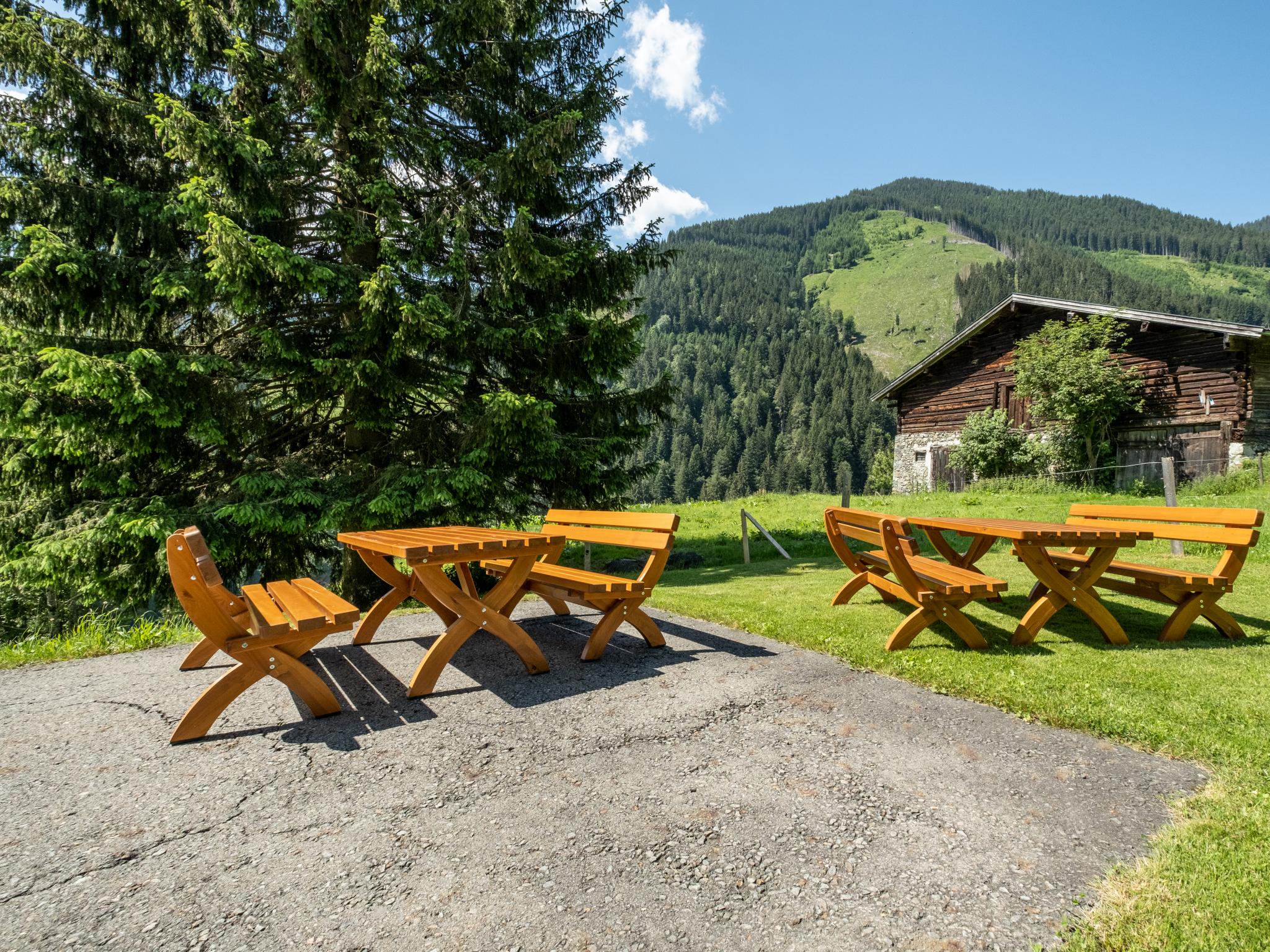 Bedroom with comfortable beds at Schwoichbauer II in Saalbach-Hinterglemm