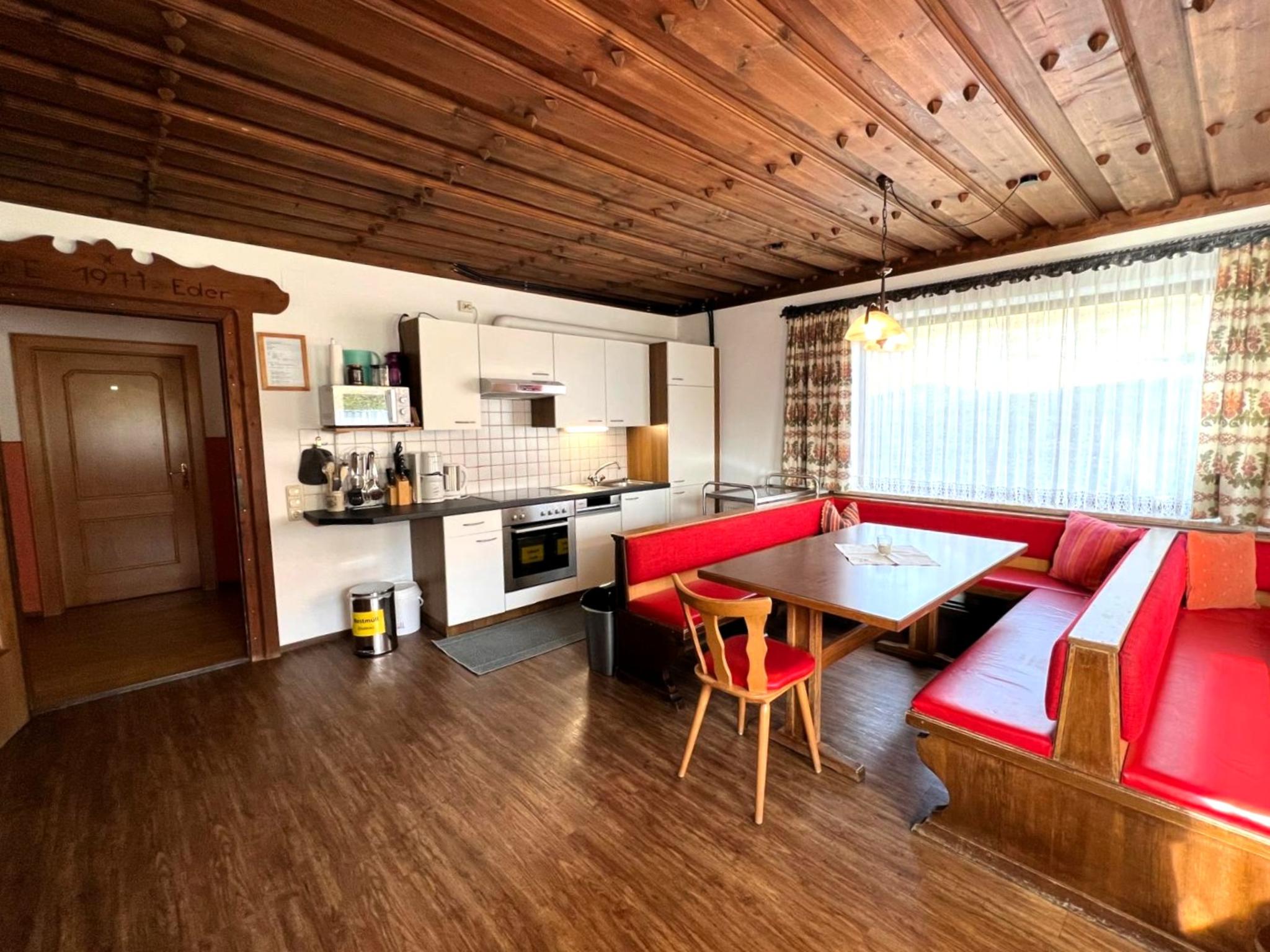 Outdoor terrace and views at Schwoichbauer II in Saalbach-Hinterglemm