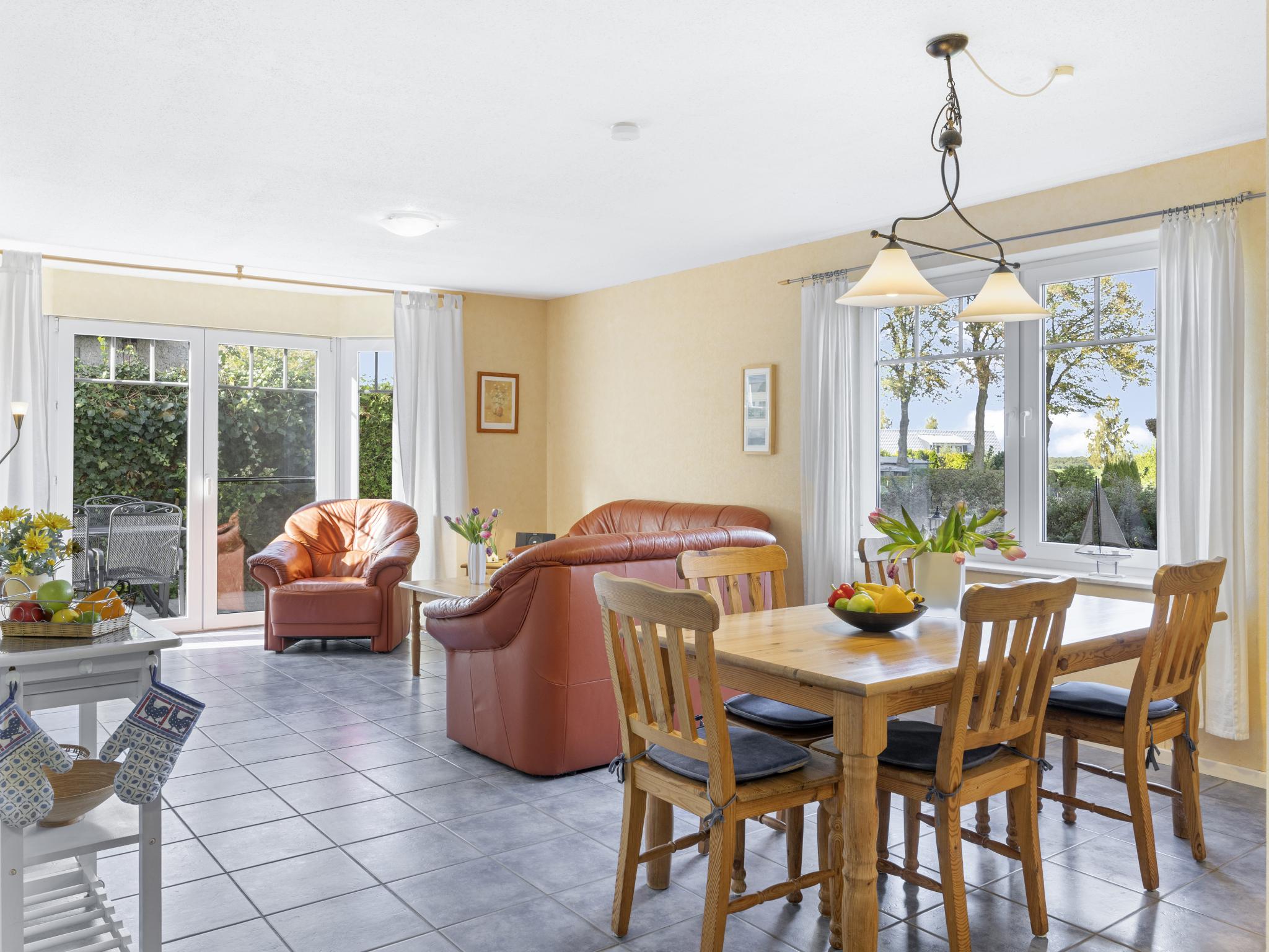 Bedroom with comfortable beds at Nordlicht - Ausblick in Insel Poel