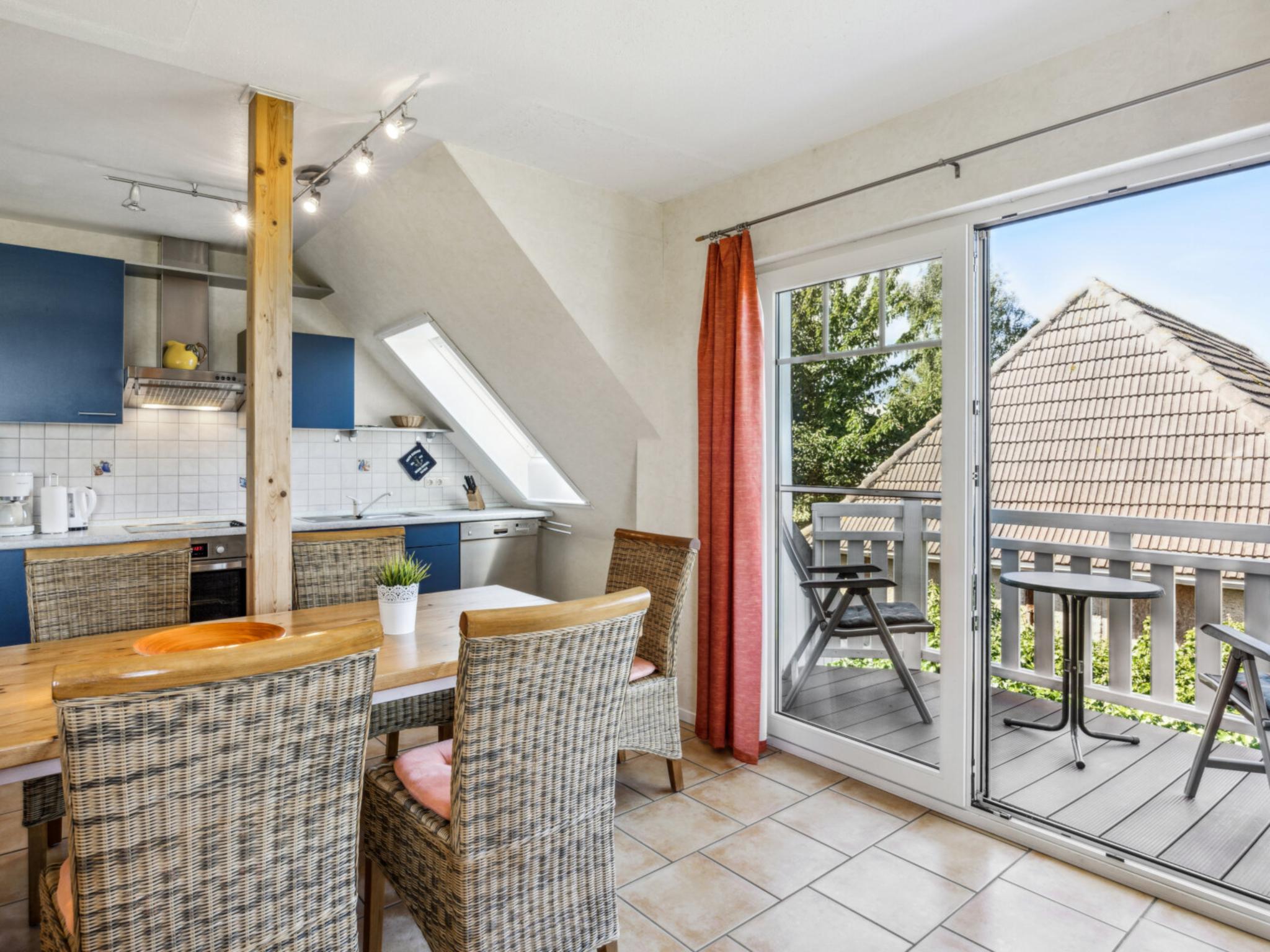 Outdoor terrace and views at Nordlicht - Leuchtturm OG in Insel Poel