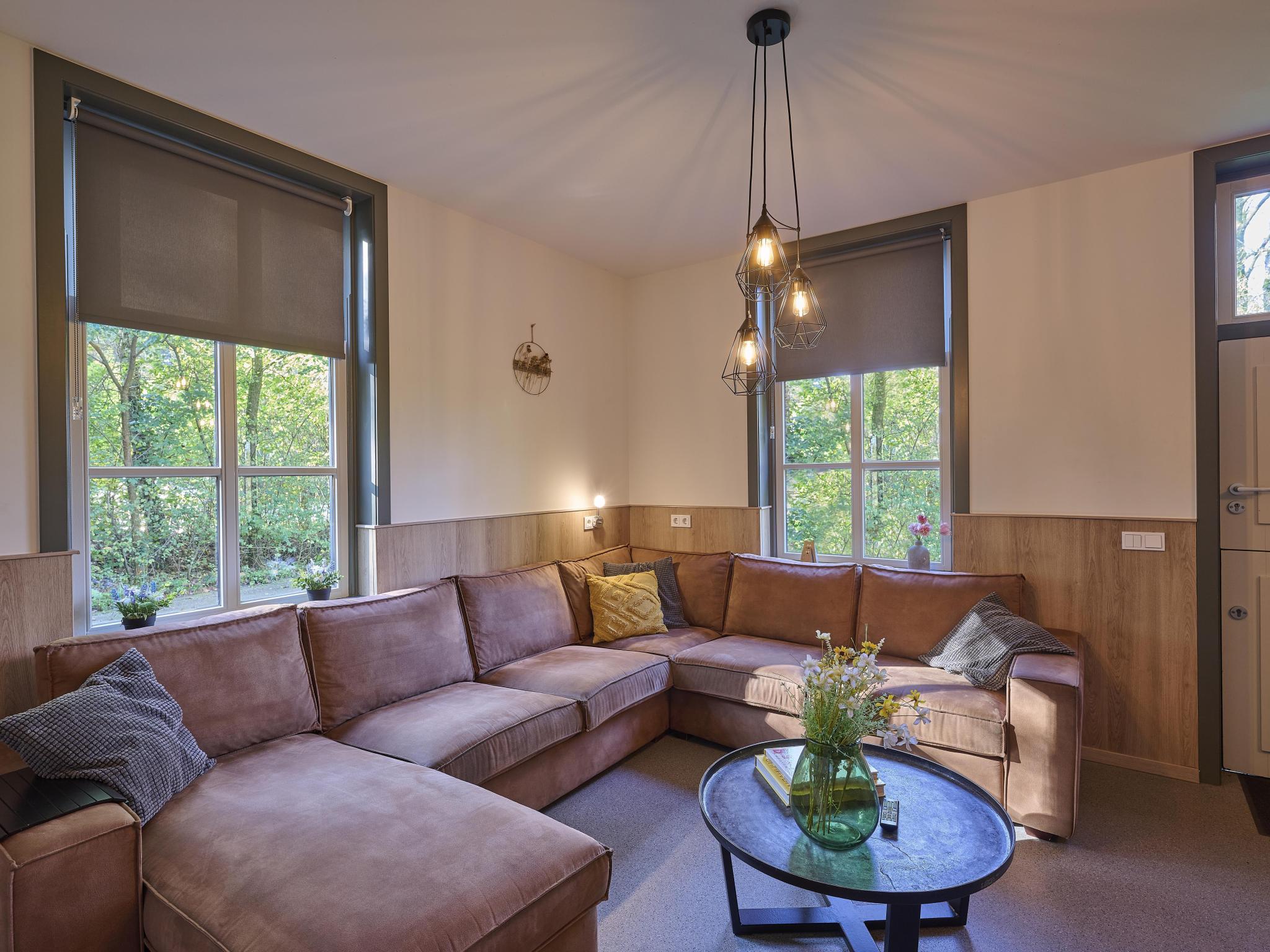 Outdoor terrace and views at Bosbeertje 43 45 in Erp