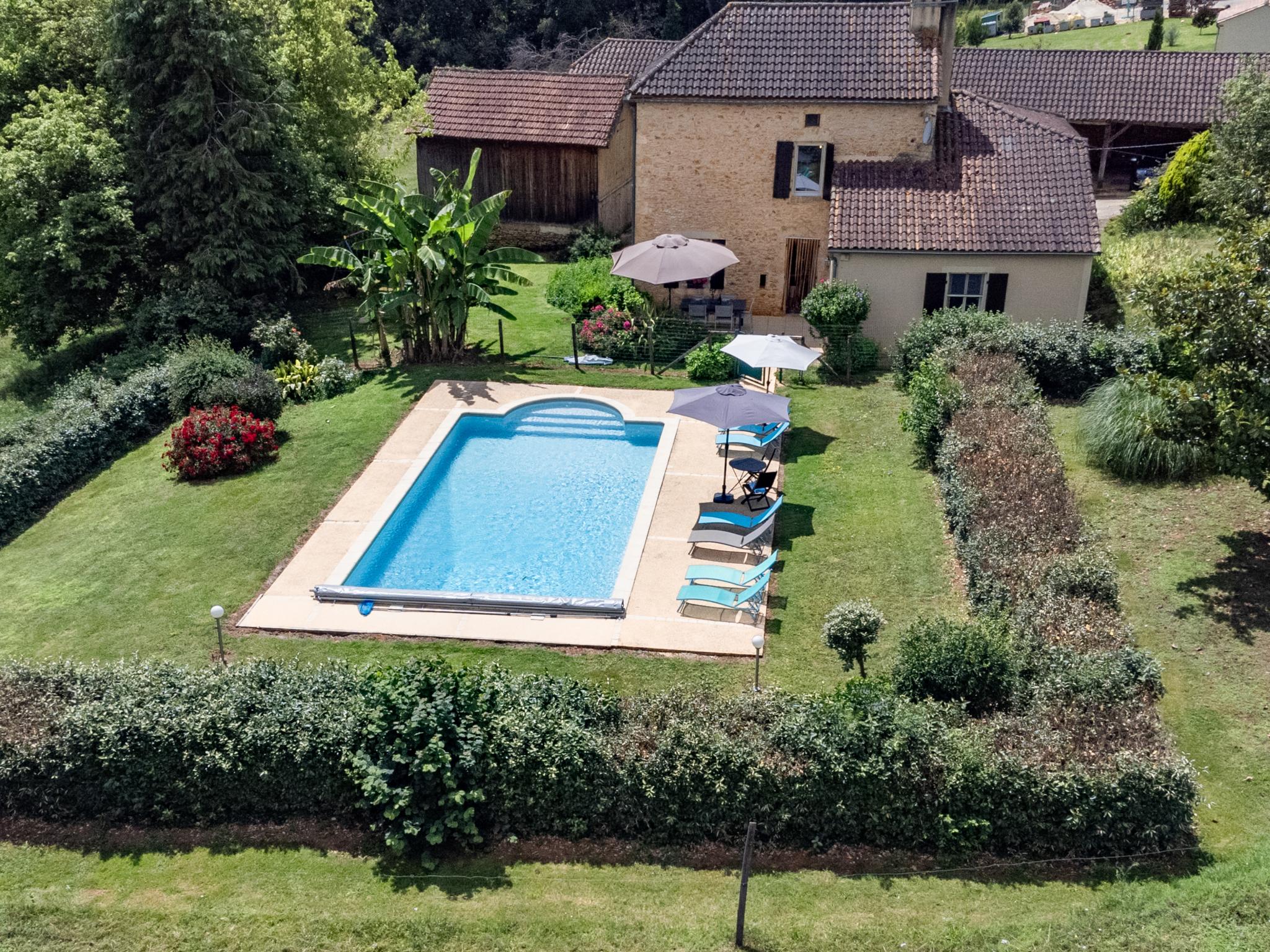 Living area at L Aiguillou in Besse
