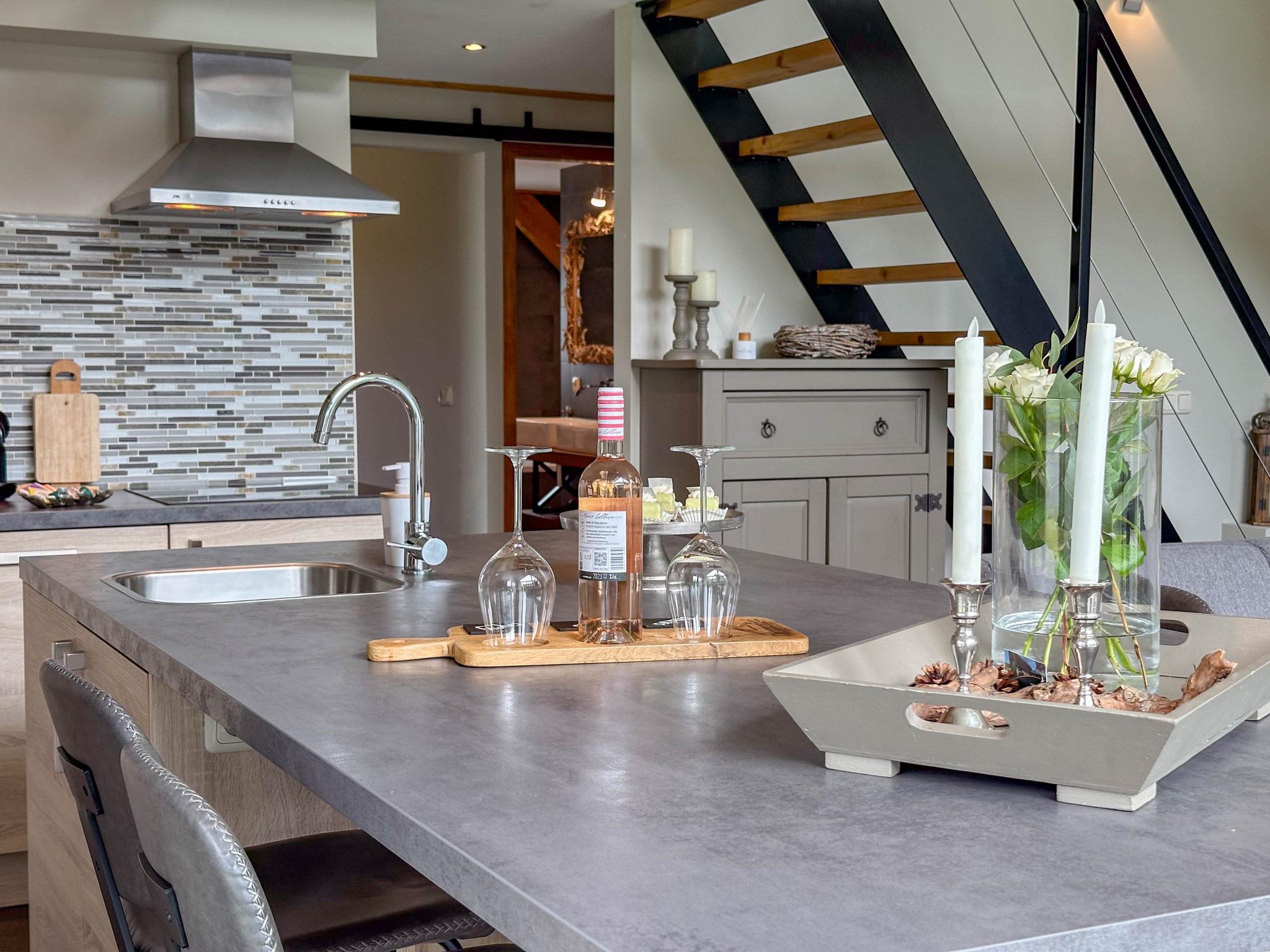 Outdoor terrace and views at Villa Bianco in Alphen