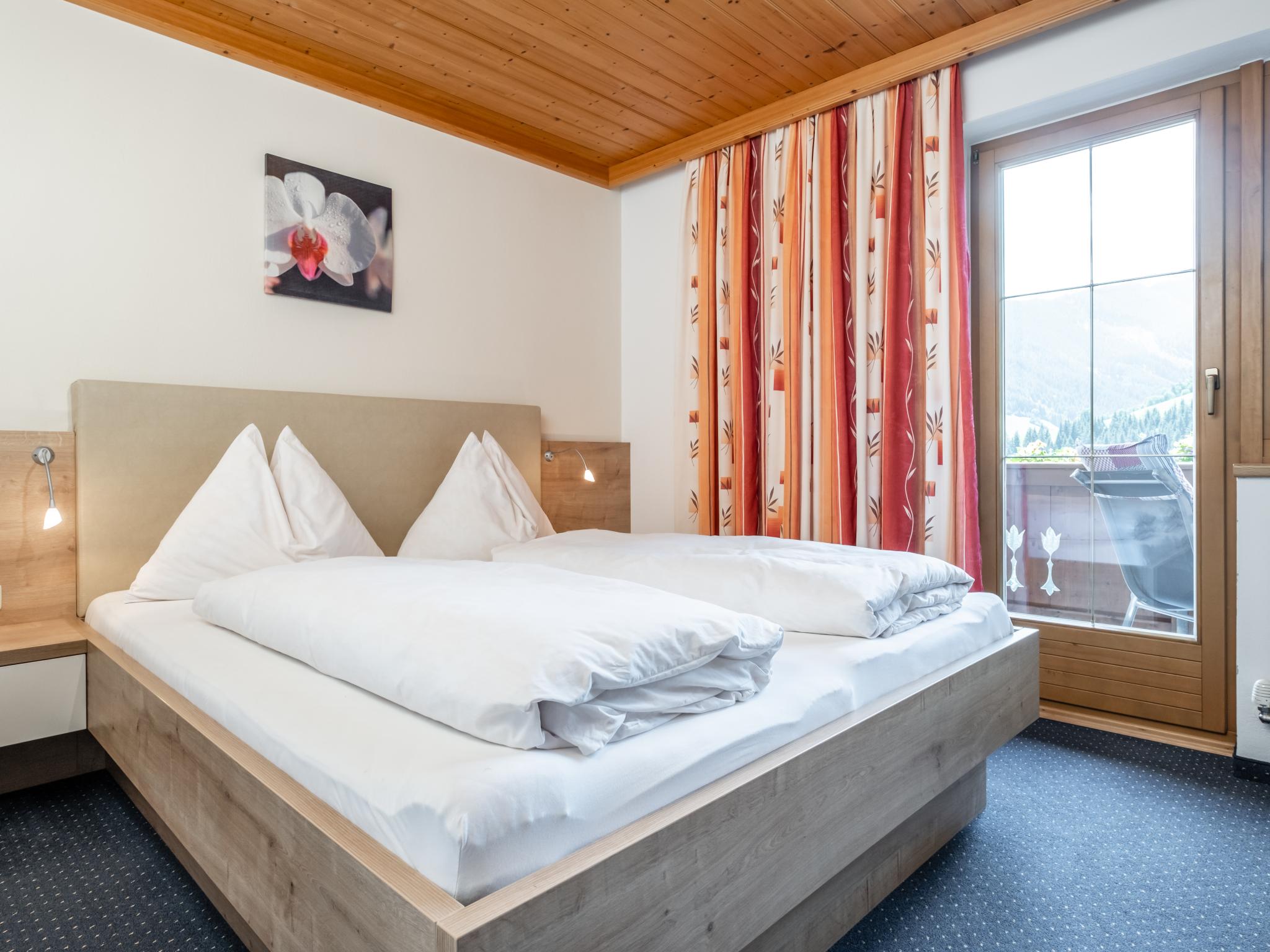 Outdoor terrace and views at Eder II Saalbach in Saalbach-Hinterglemm