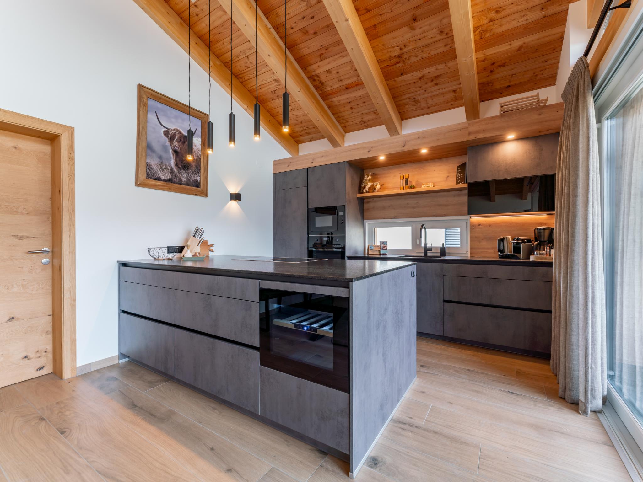 Modern kitchen at Grebenzen Lodge 44 in Sankt Lambrecht