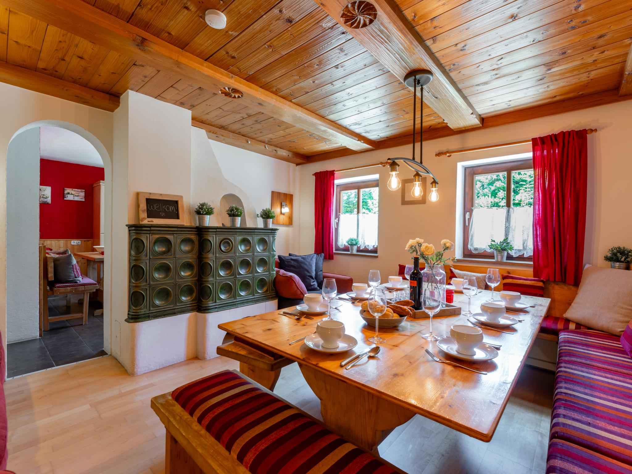 Swimming pool area at Haus Weissbach in Leogang