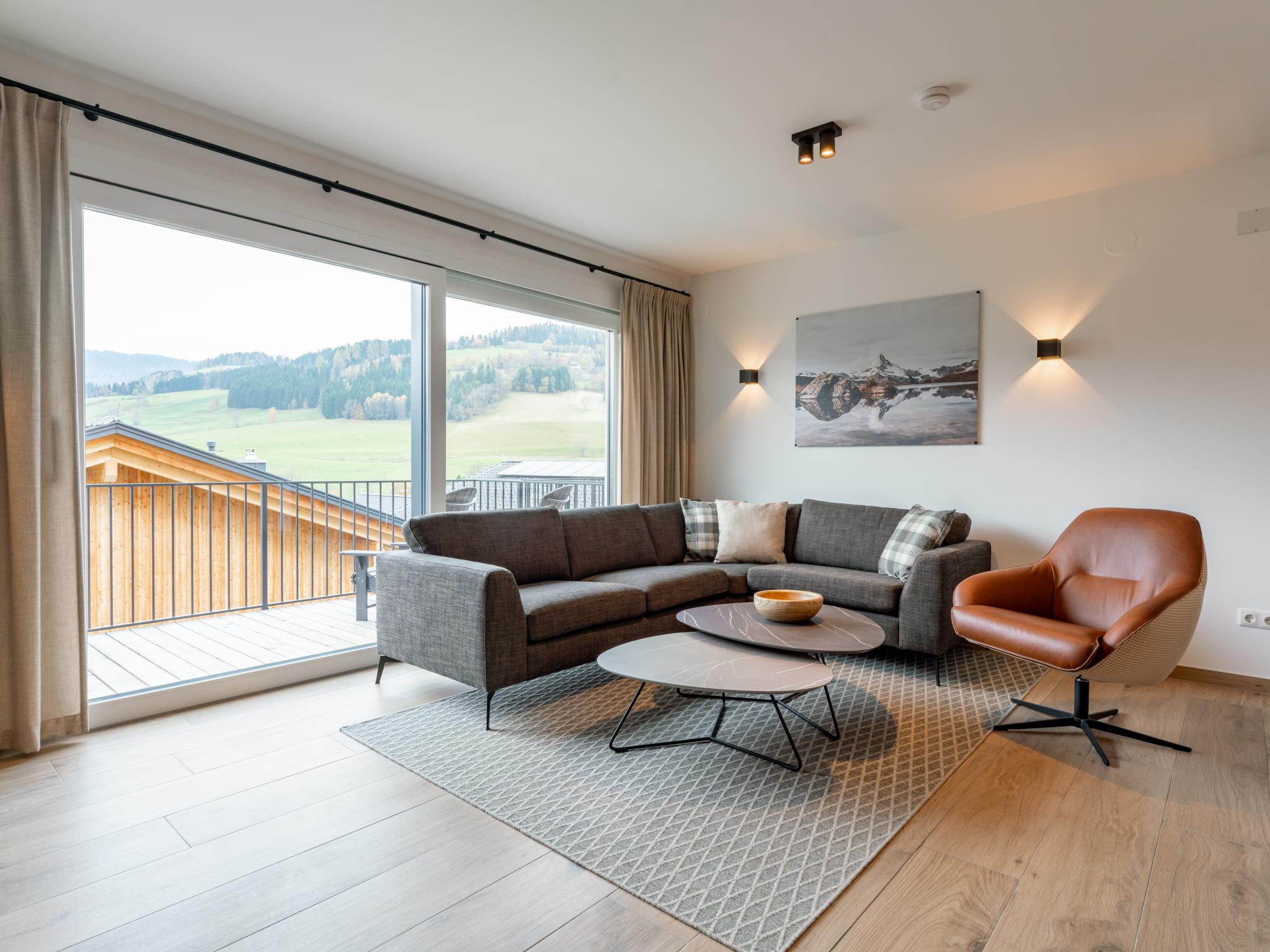 Living area at Grebenzen Lodge Starnberg 60B in Sankt Lambrecht