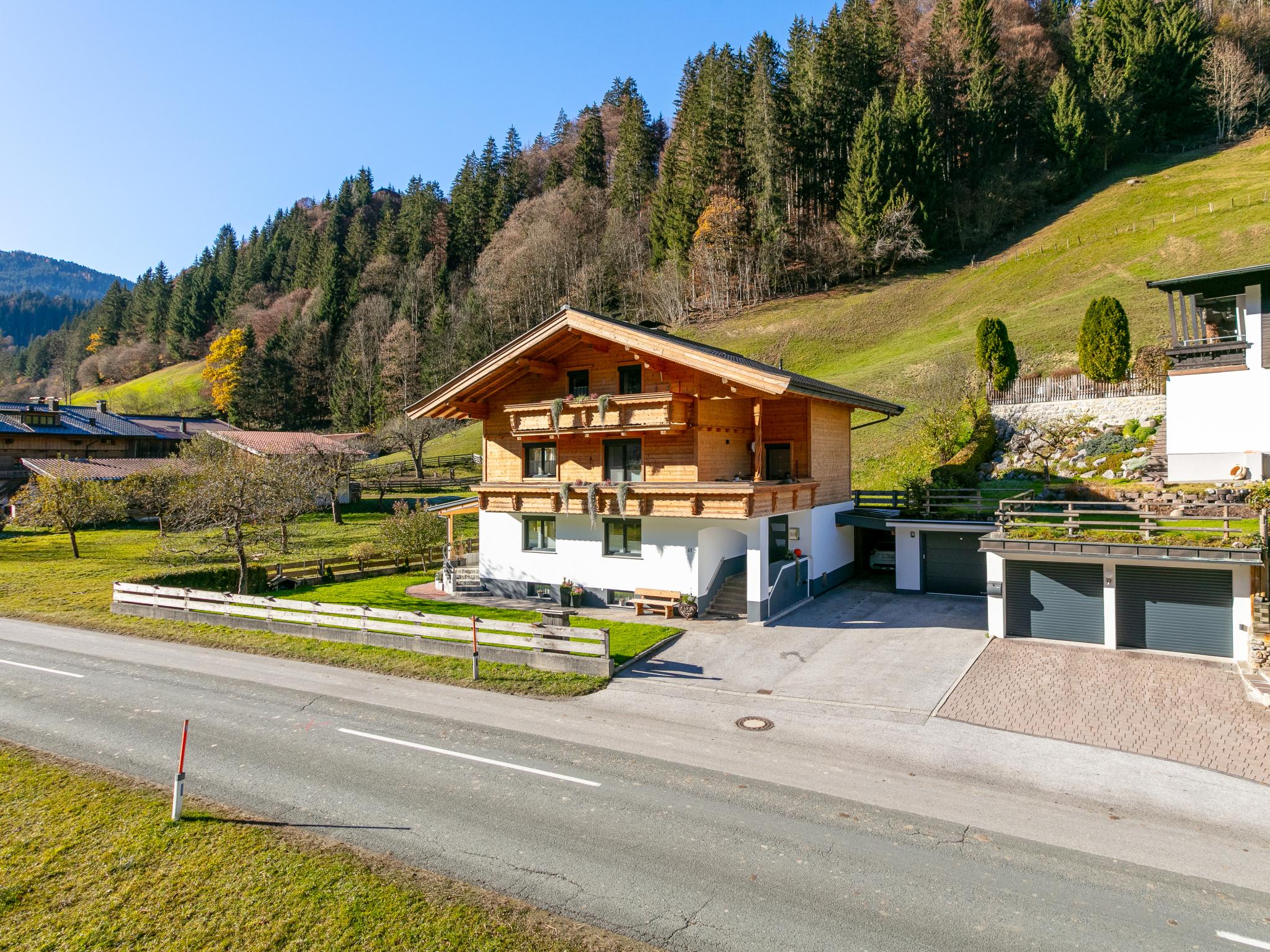 Outdoor terrace and views at Gastl in Hopfgarten im Brixental