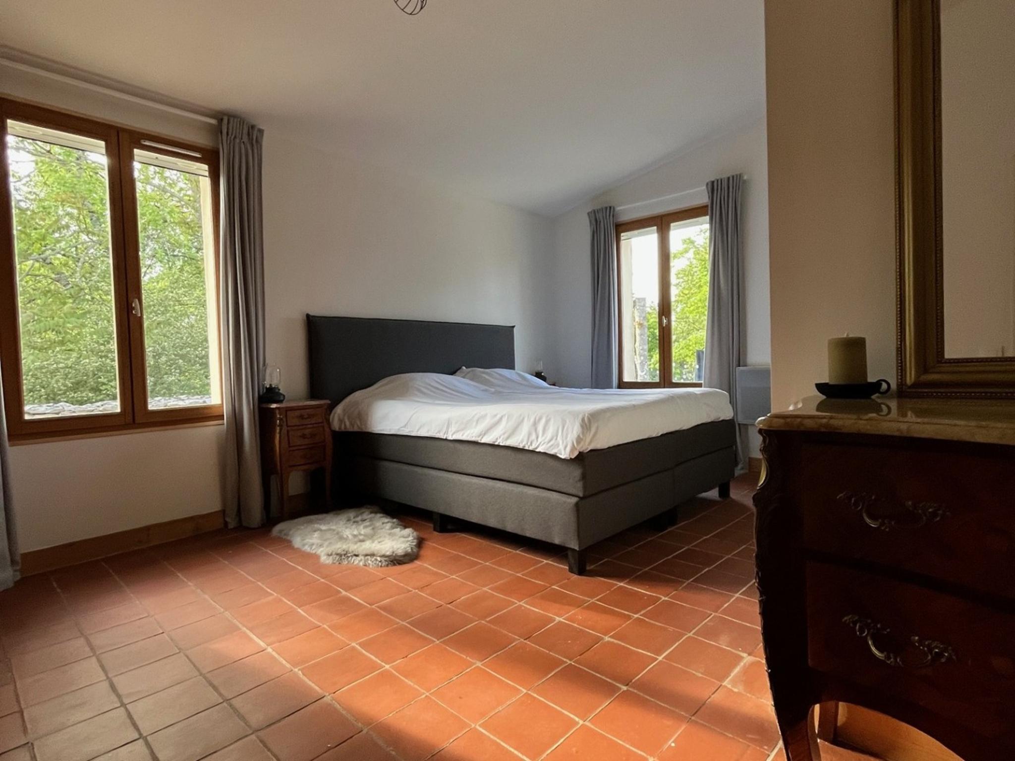 Outdoor terrace and views at Gite Foussimagne in Sérignac