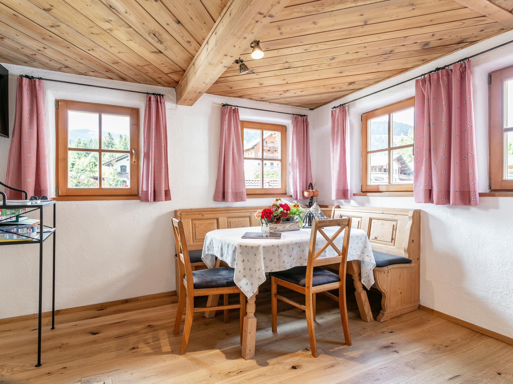 Outdoor terrace and views at Zur Alten Schmiede in Wildschönau