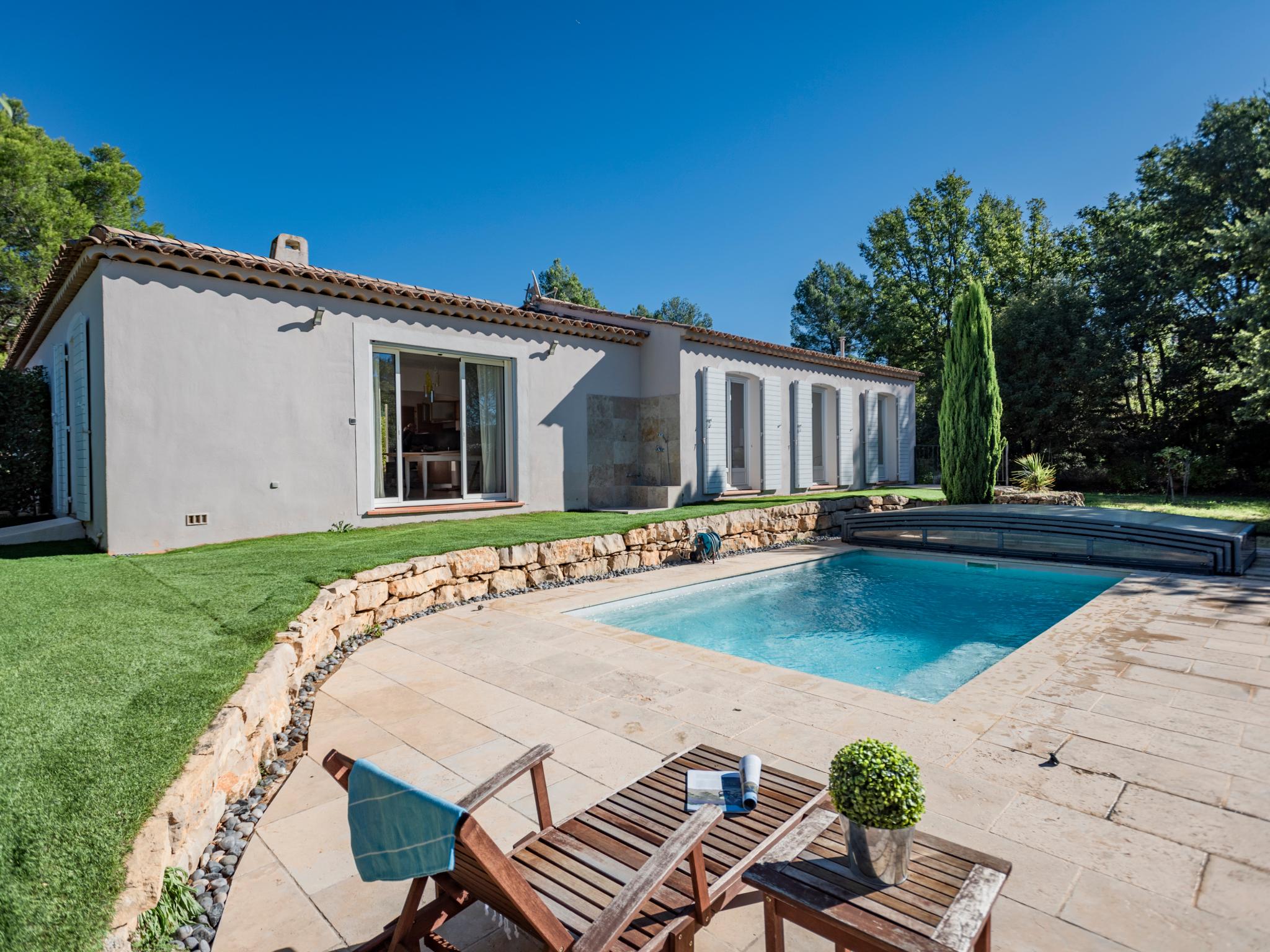 Outdoor terrace and views at Plein Sud in Saint-Antonin-du-Var