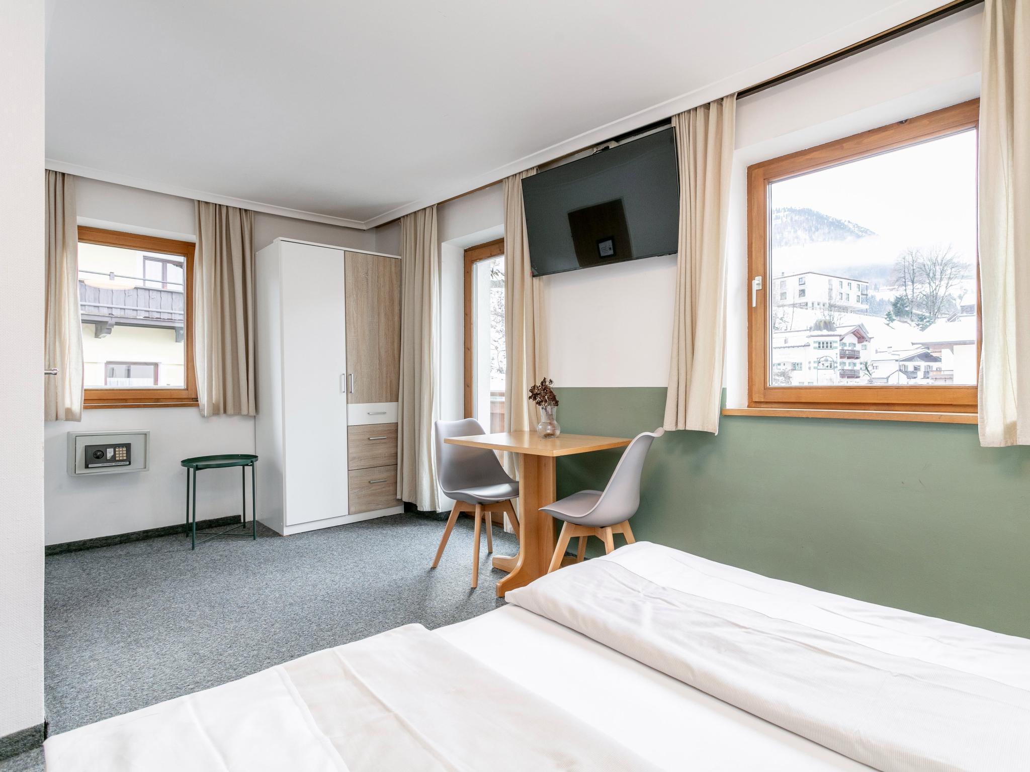 Outdoor terrace and views at Pension Schreder XL in Kirchberg in Tirol