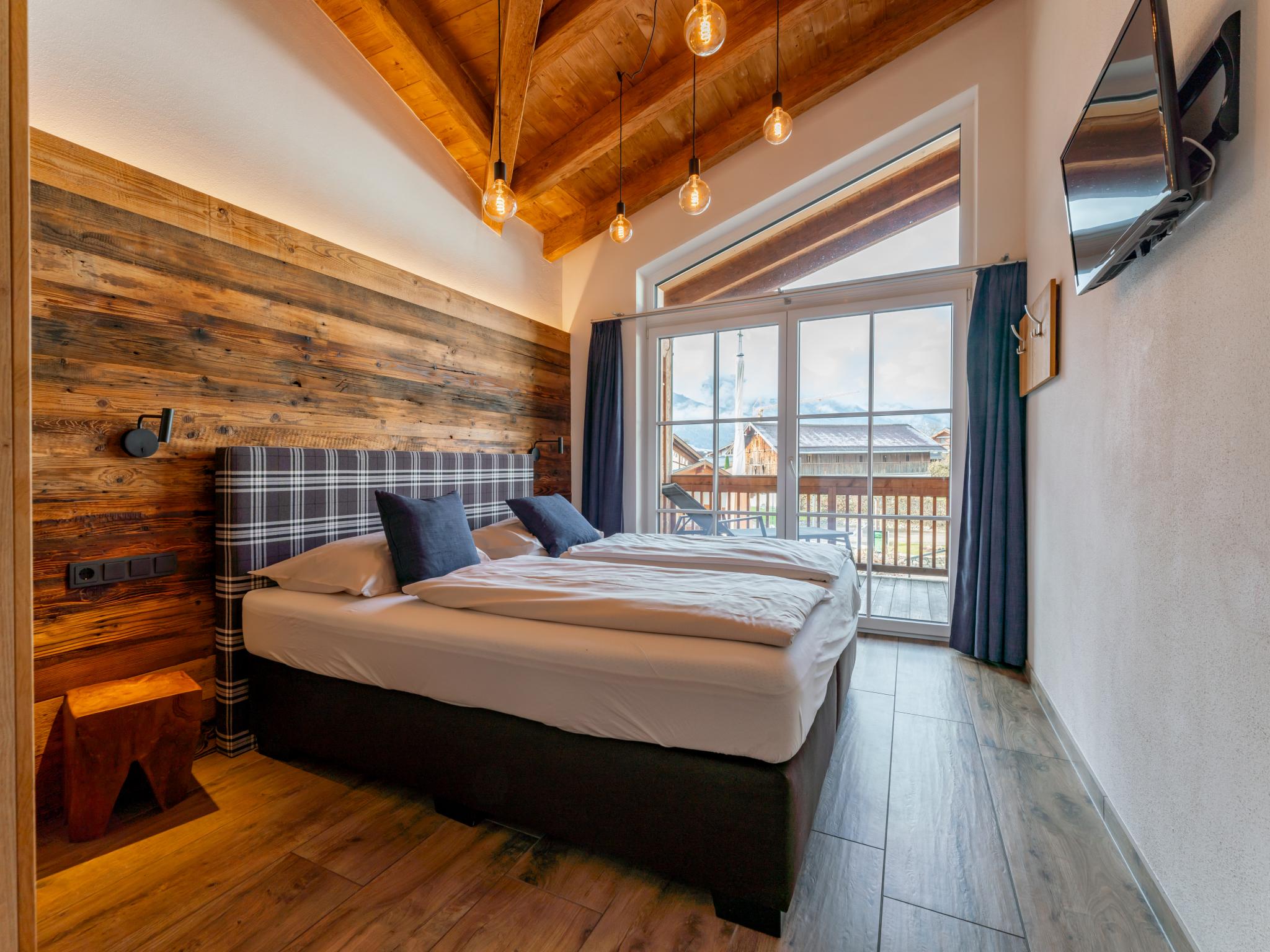 Outdoor terrace and views at Tauern Suites Mitterwirt TOP 223 in Piesendorf