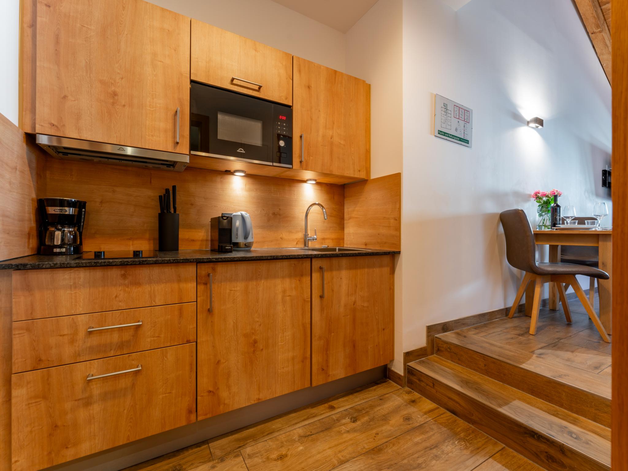 Modern kitchen at Tauern Suites Mitterwirt TOP 124 in Piesendorf