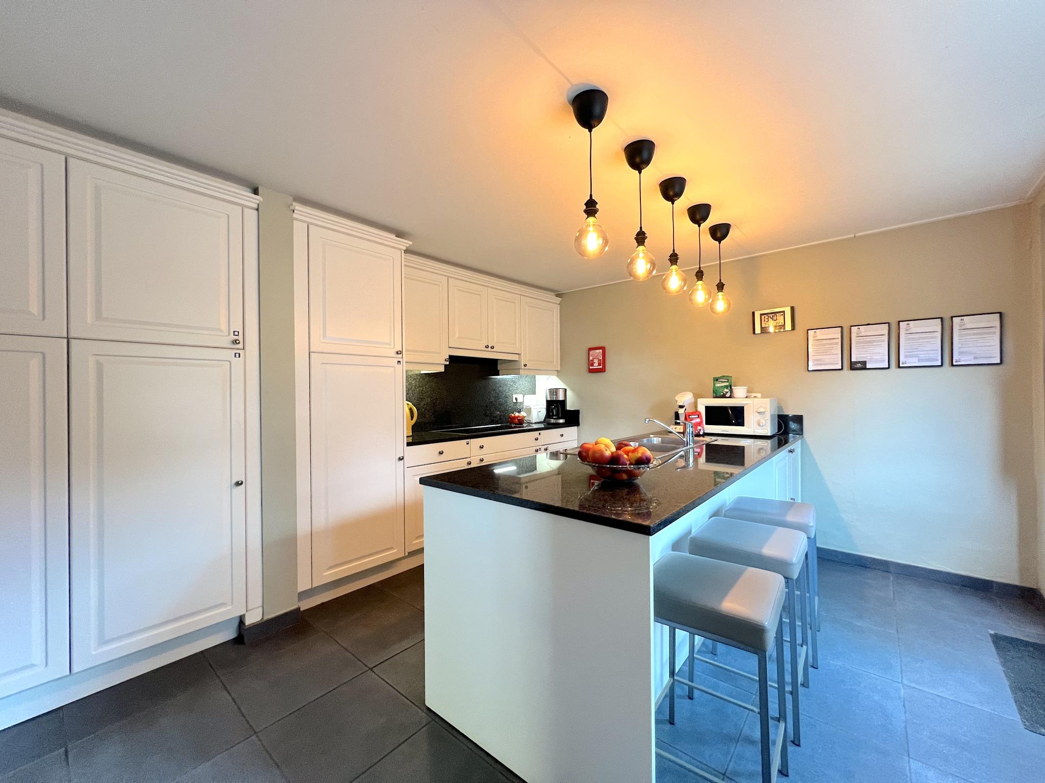 Modern kitchen at Aux Hirondelles in Malmedy
