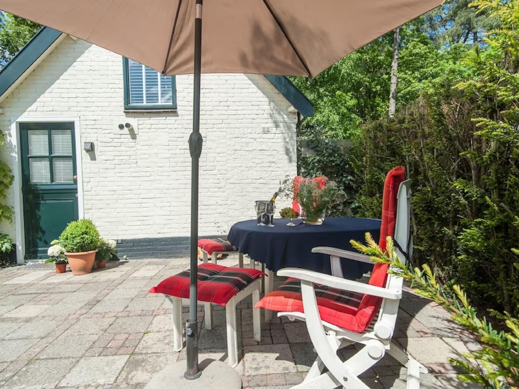 Outdoor terrace and views at Kleine Nachtegaal in Schoorl