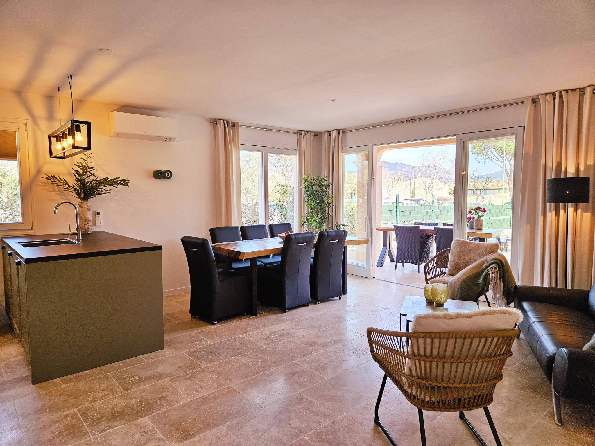 Outdoor terrace and views at Laurier in Le Plan de la Tour