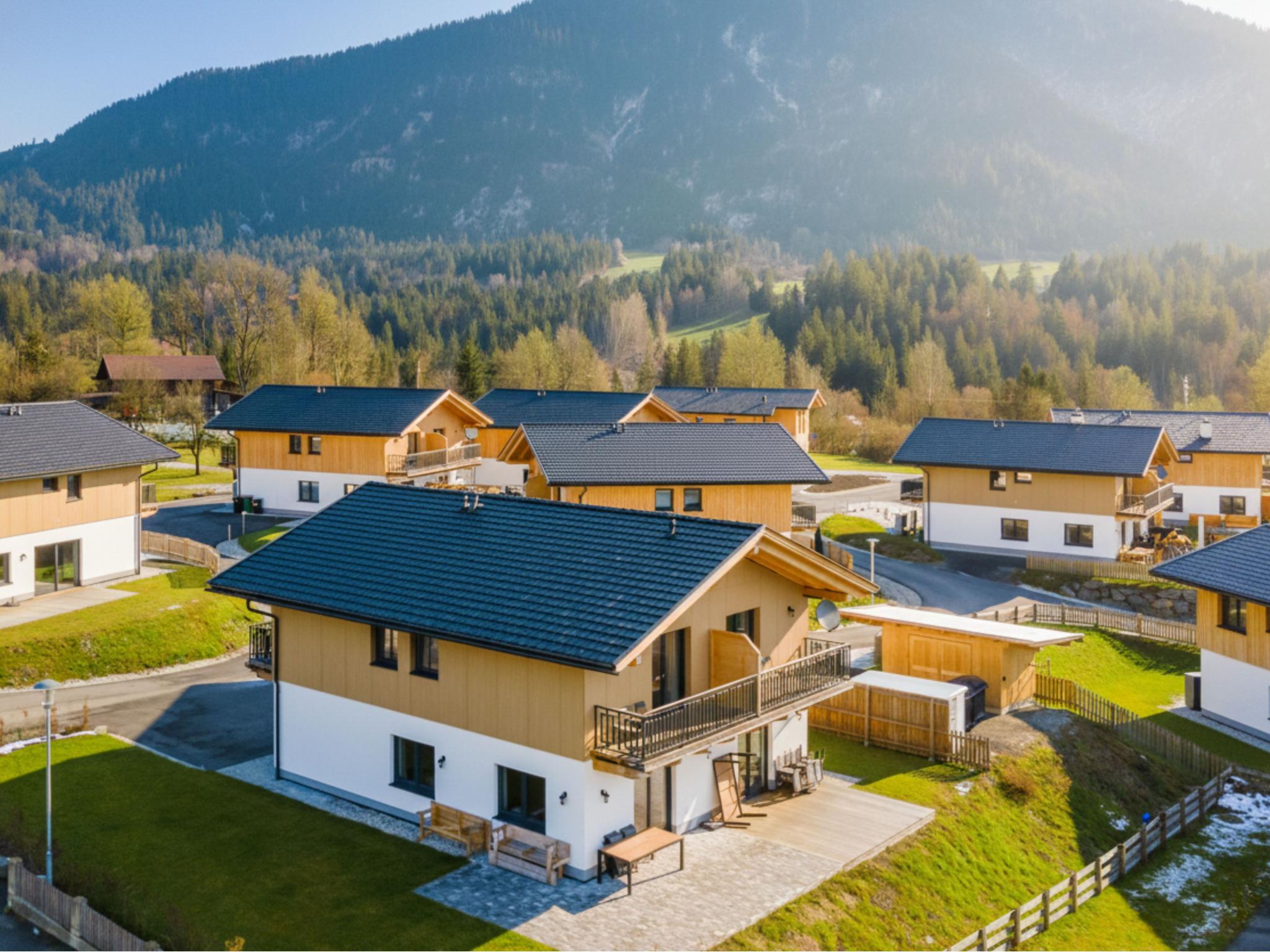 Outdoor terrace and views at Obermöschach 5A in Hermagor-Pressegger See