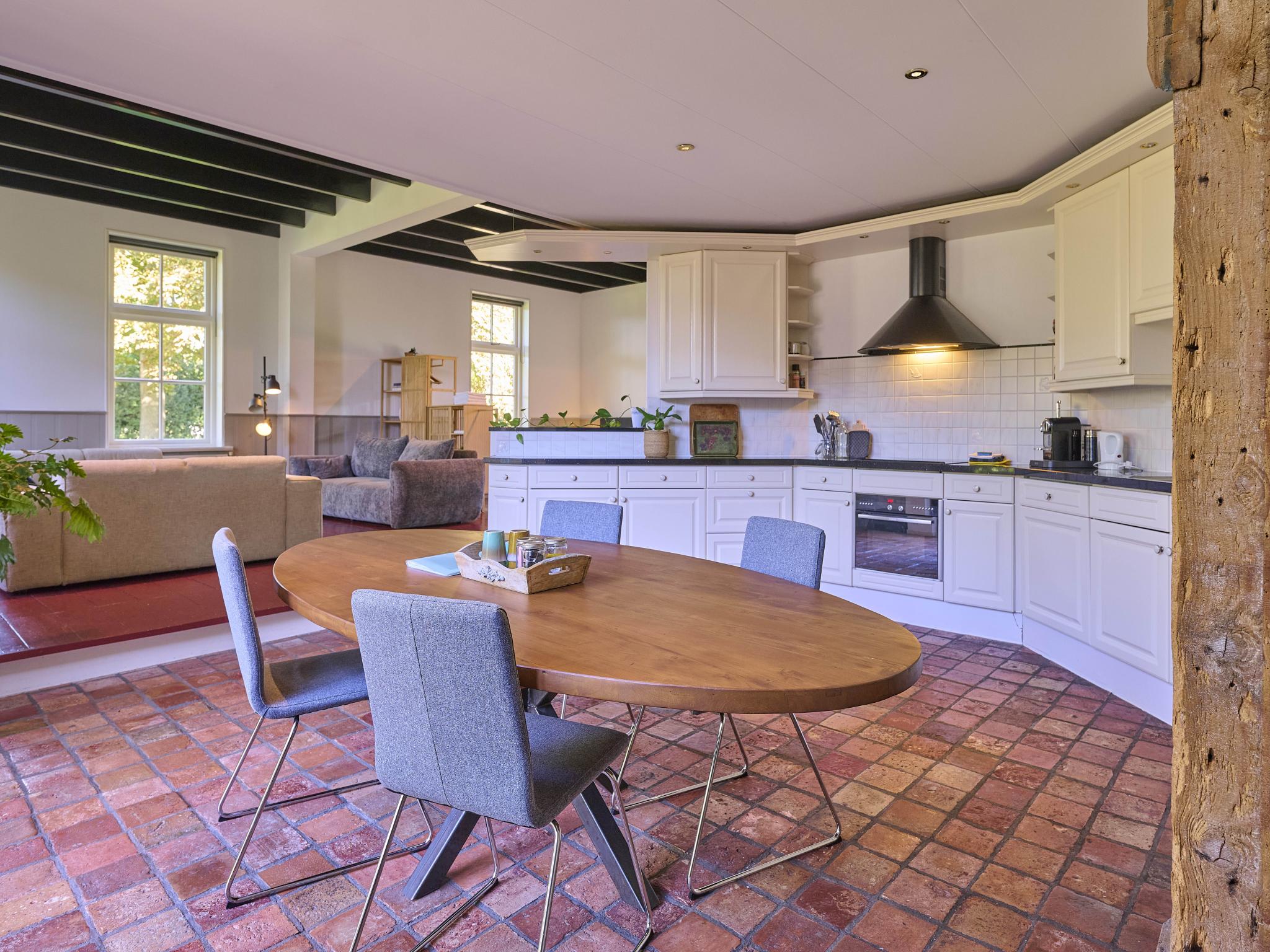 Modern kitchen at t Voorhuis Kolderveen in Nijeveen