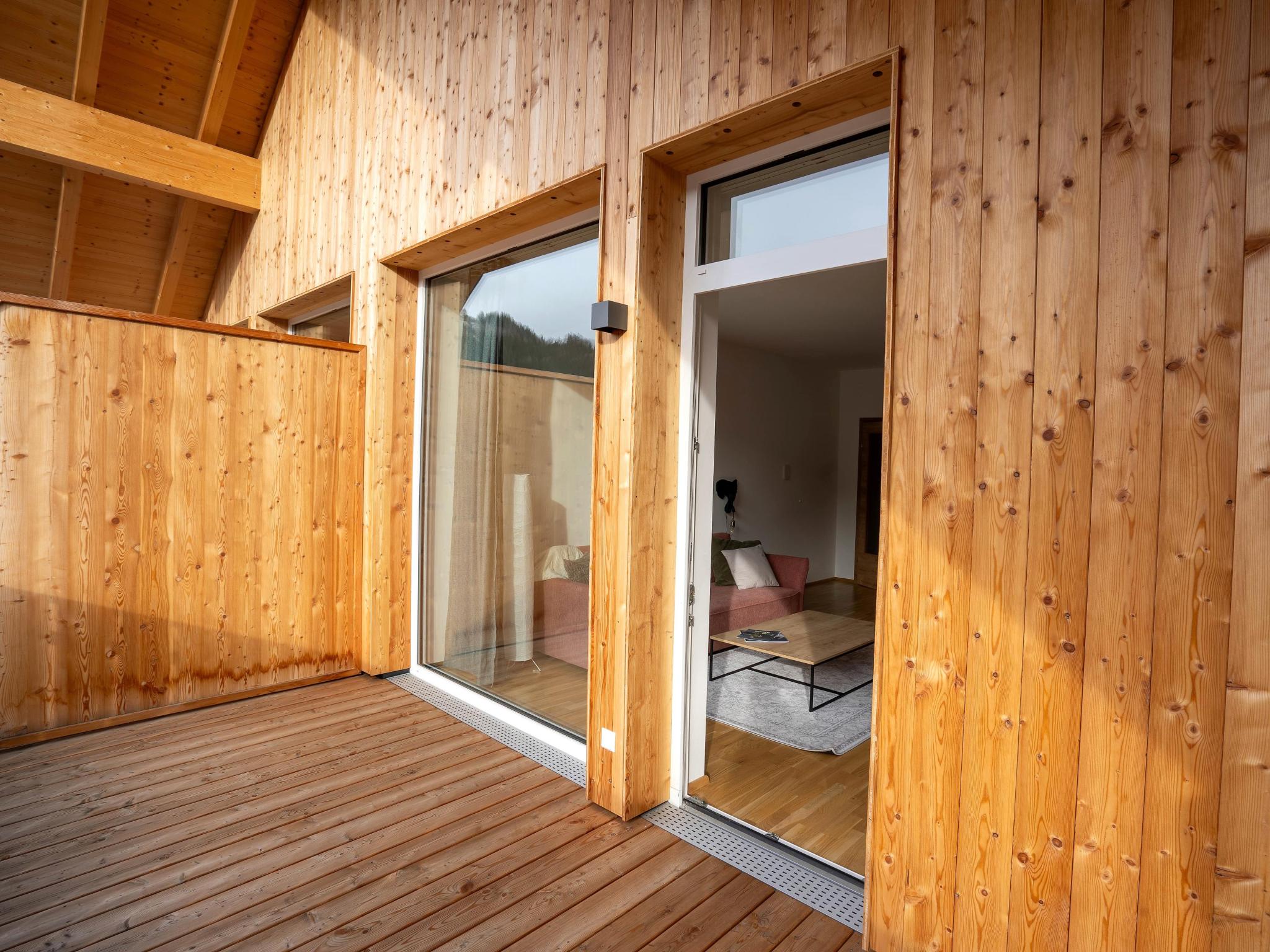 Outdoor terrace and views at Murleben Top 09 in Stadl an der Mur