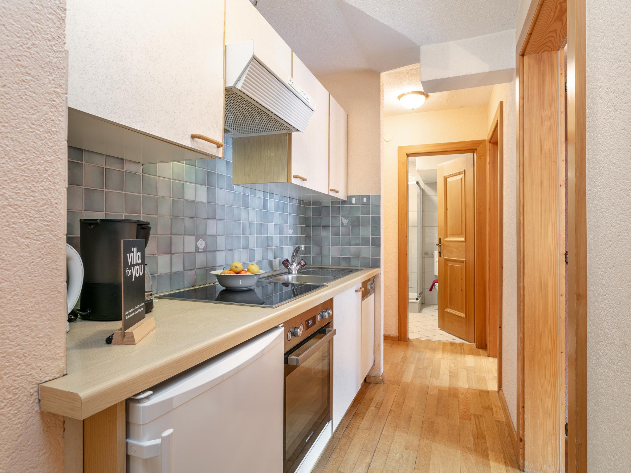 Modern kitchen at Schweizerhof Ringelblume in Huben