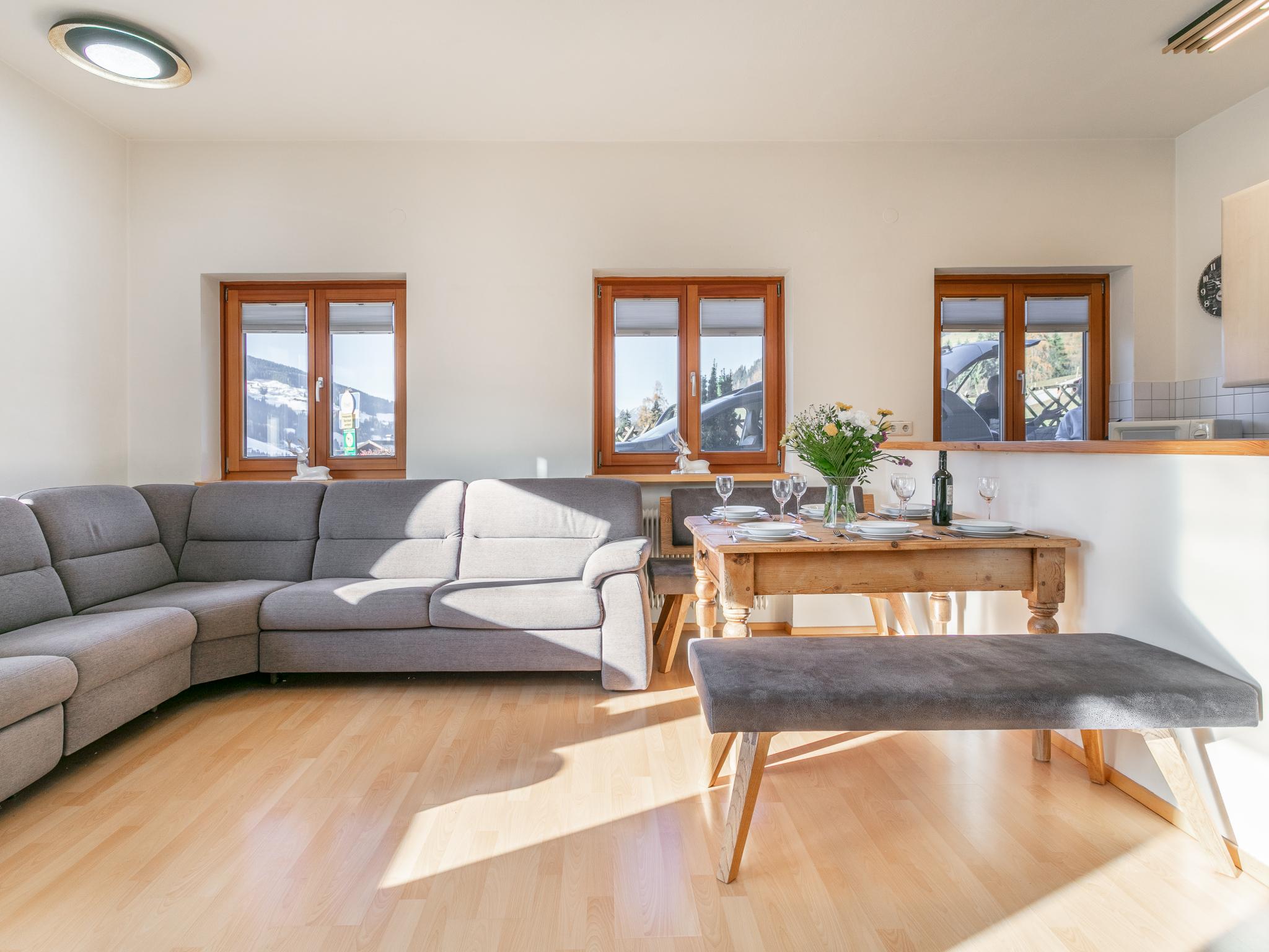 Outdoor terrace and views at Landhaus Christina Top 3 in Alpbach