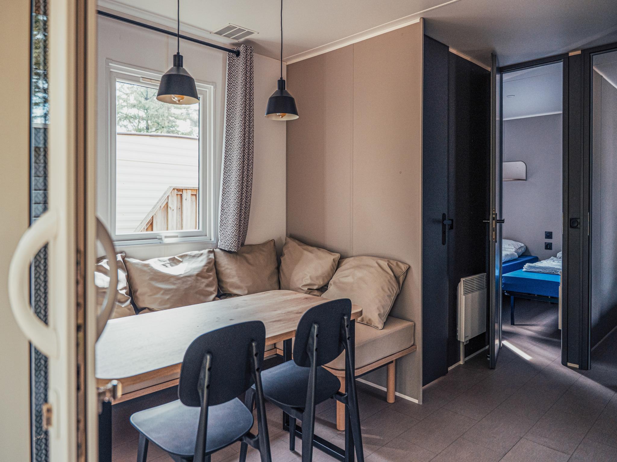 Bedroom with comfortable beds at Loggia Wood in Vessem