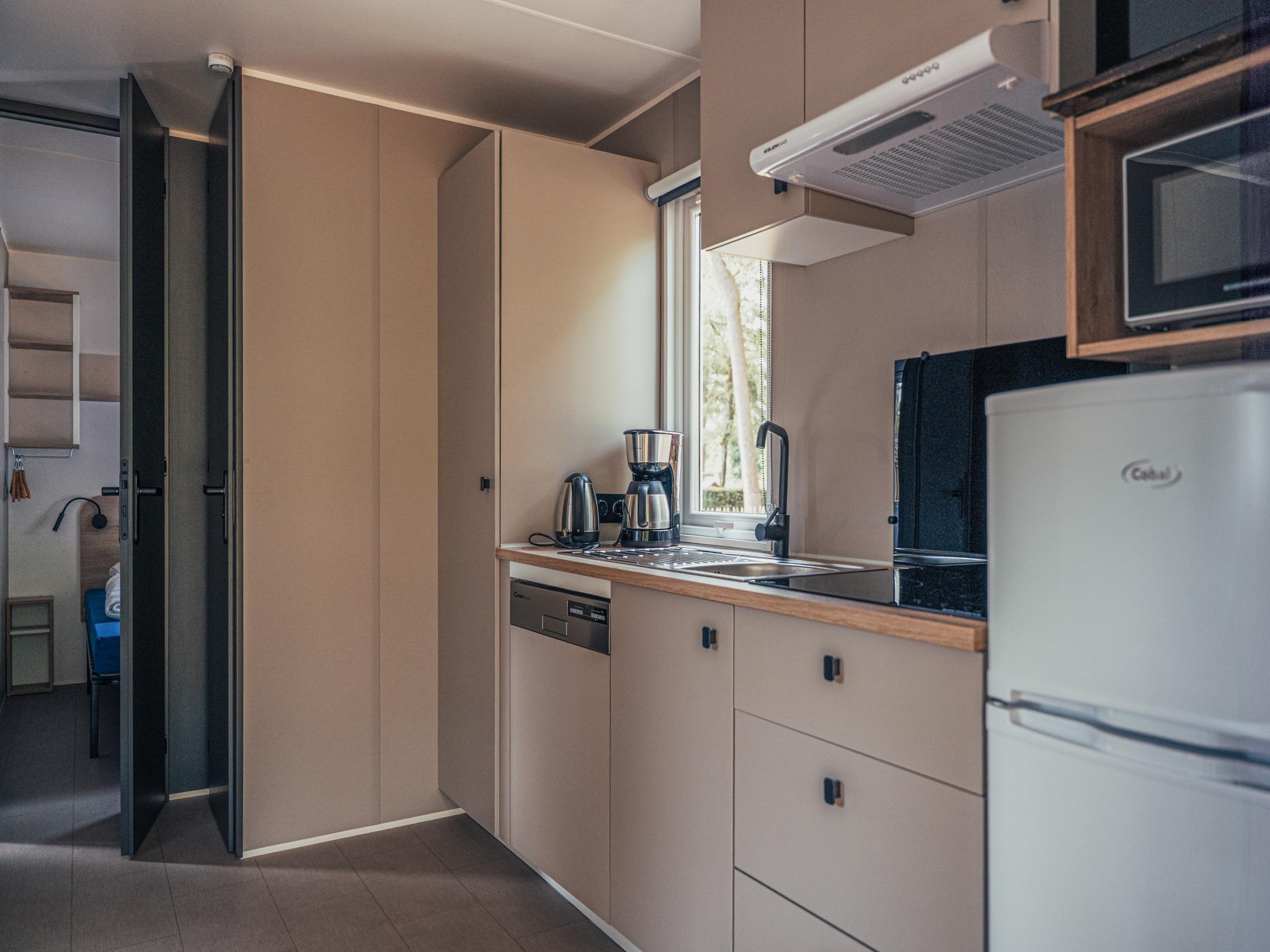 Outdoor terrace and views at Loggia Wood in Vessem