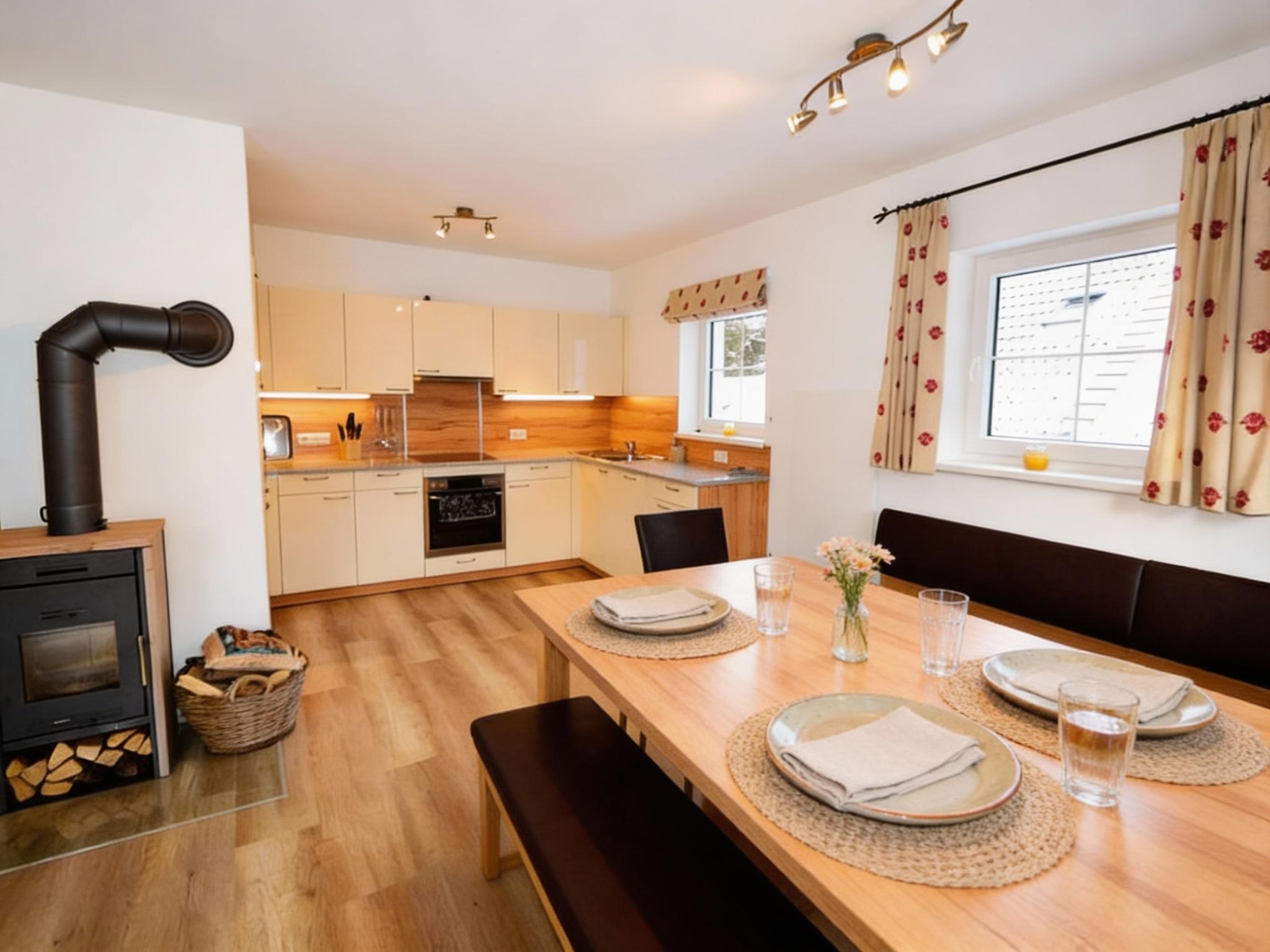 Bedroom with comfortable beds at Sauna Chalet Ahorn in Bad Kleinkirchheim