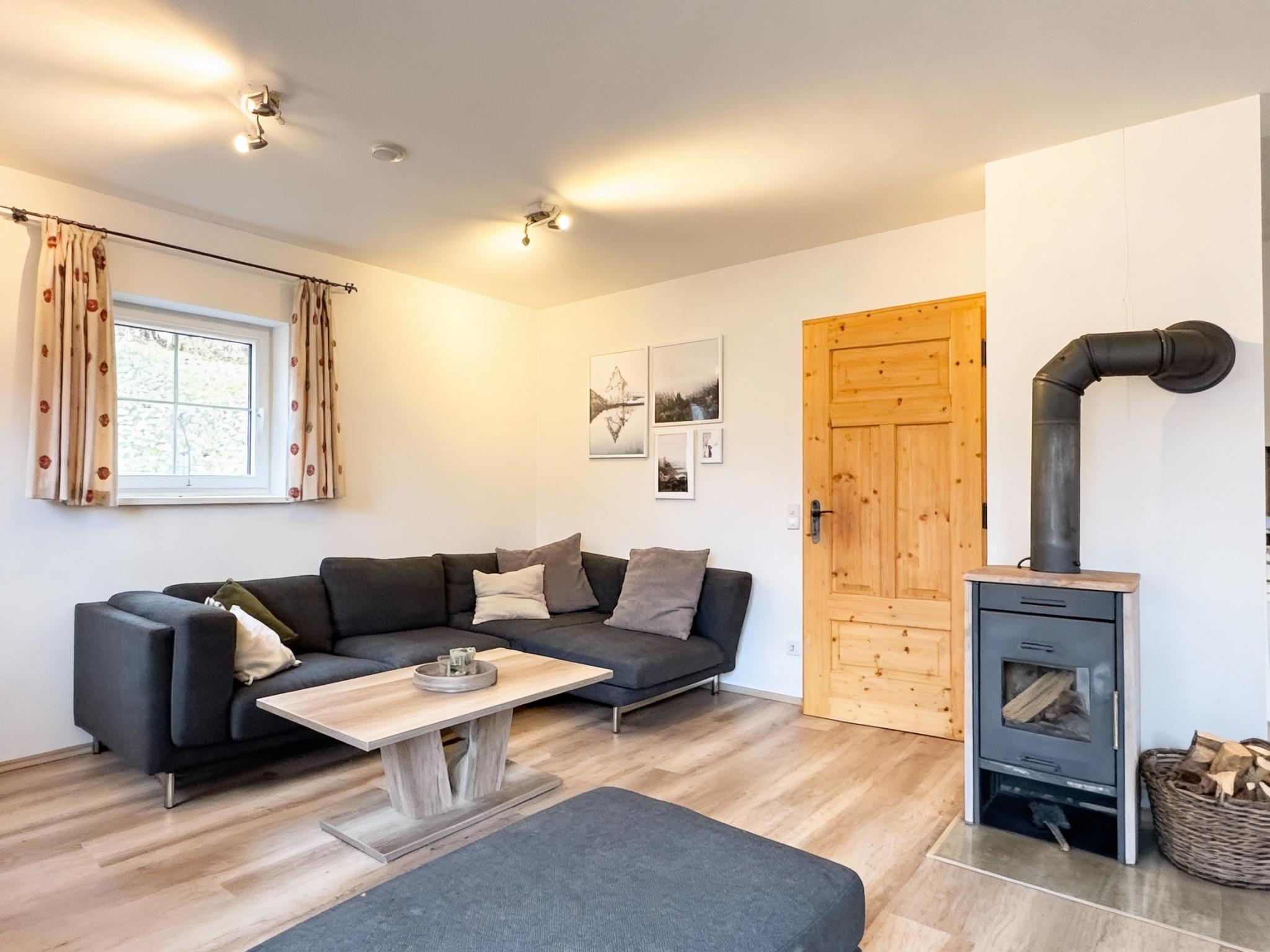 Living area at Sauna Chalet Ahorn in Bad Kleinkirchheim