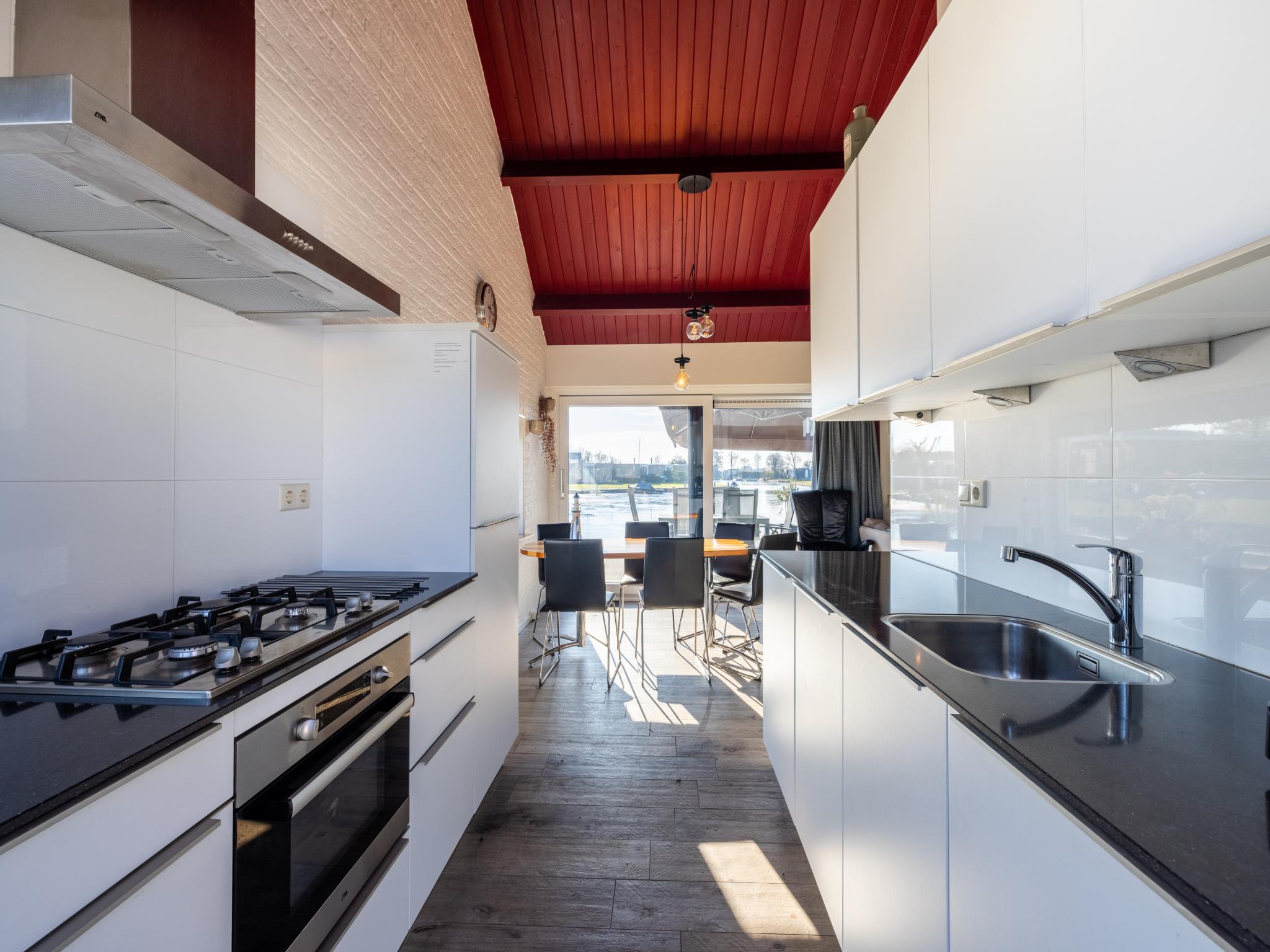 Outdoor terrace and views at Kieft in Boornzwaag
