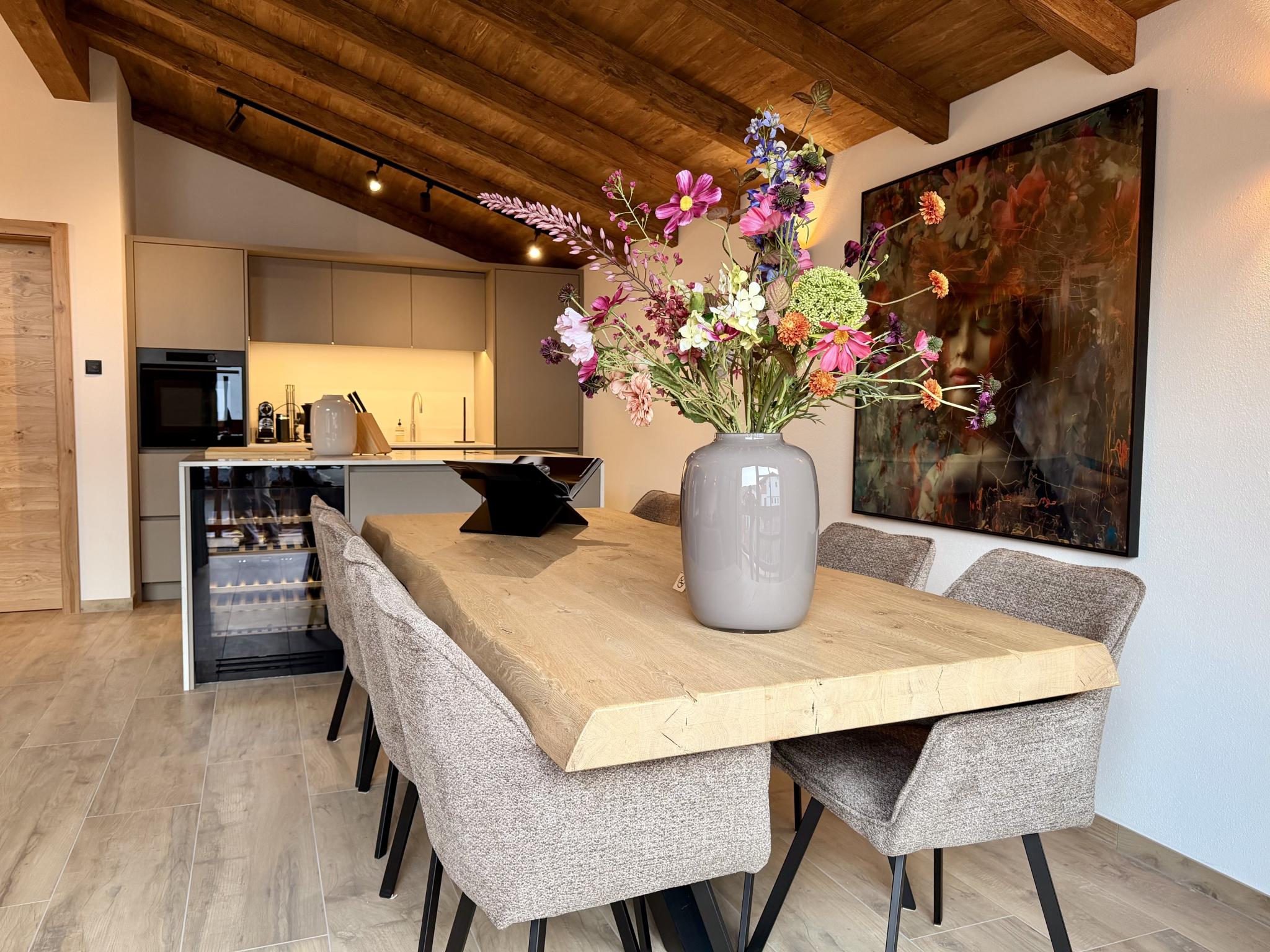 Outdoor terrace and views at Chalet Heidn Alm in Eben im Pongau