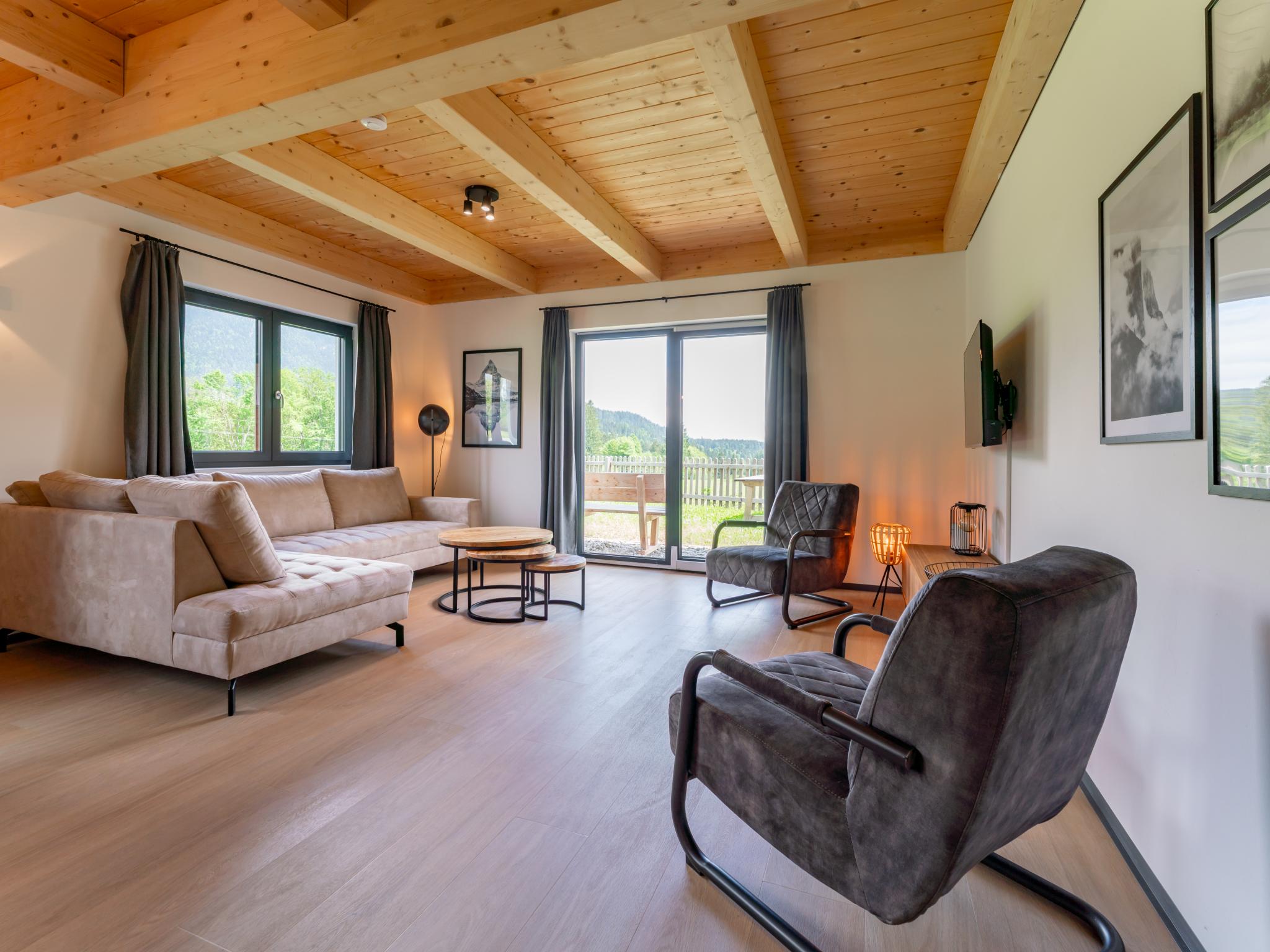 Living area at Sauna Chalet 9B in Hermagor-Pressegger See