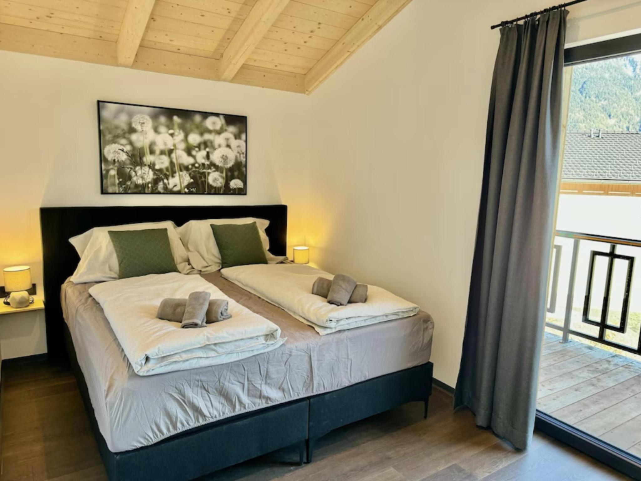 Bedroom with comfortable beds at Obermöschach 10A in Hermagor-Pressegger See