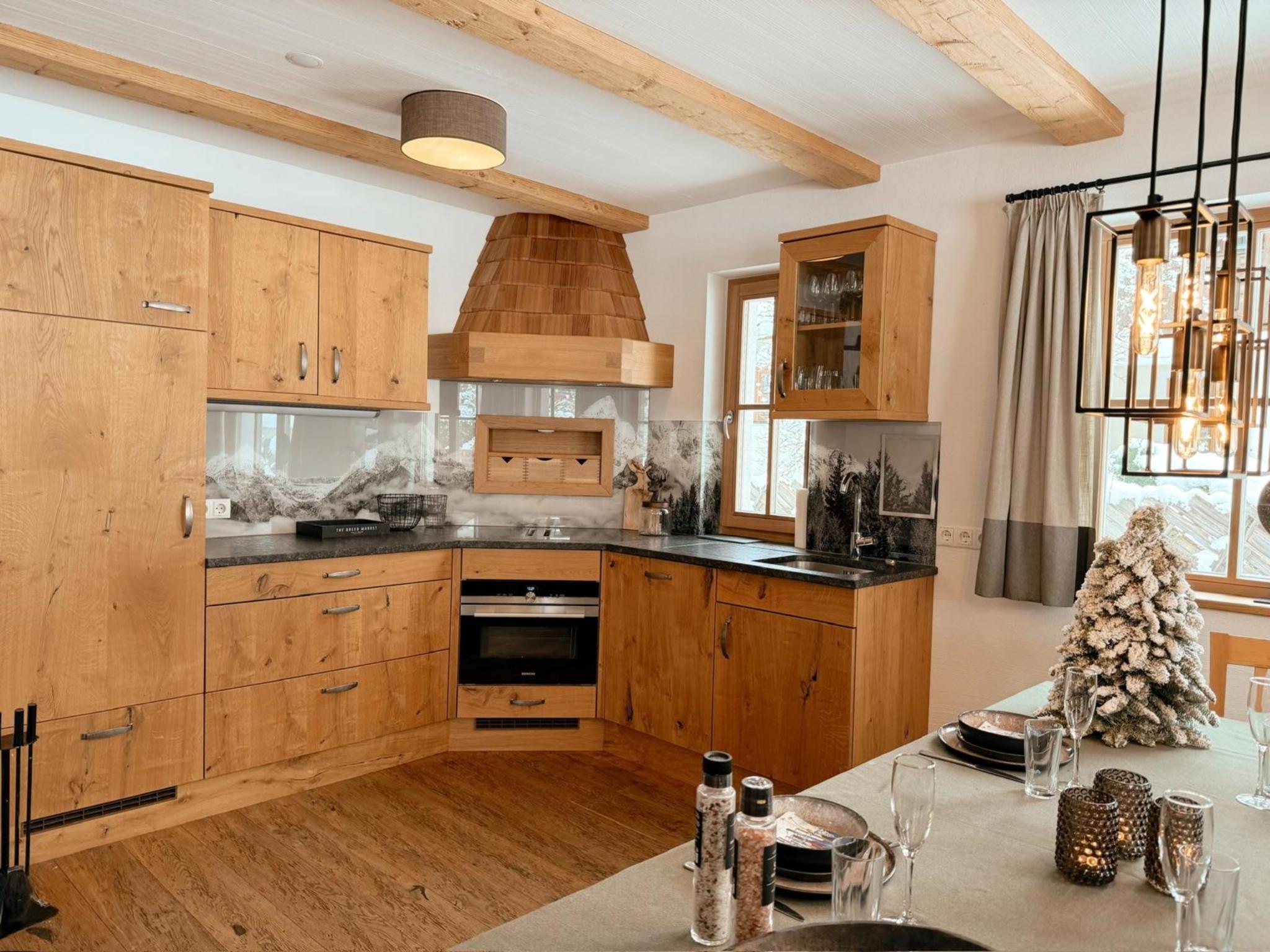 Modern kitchen at Wildrose in Wagrain