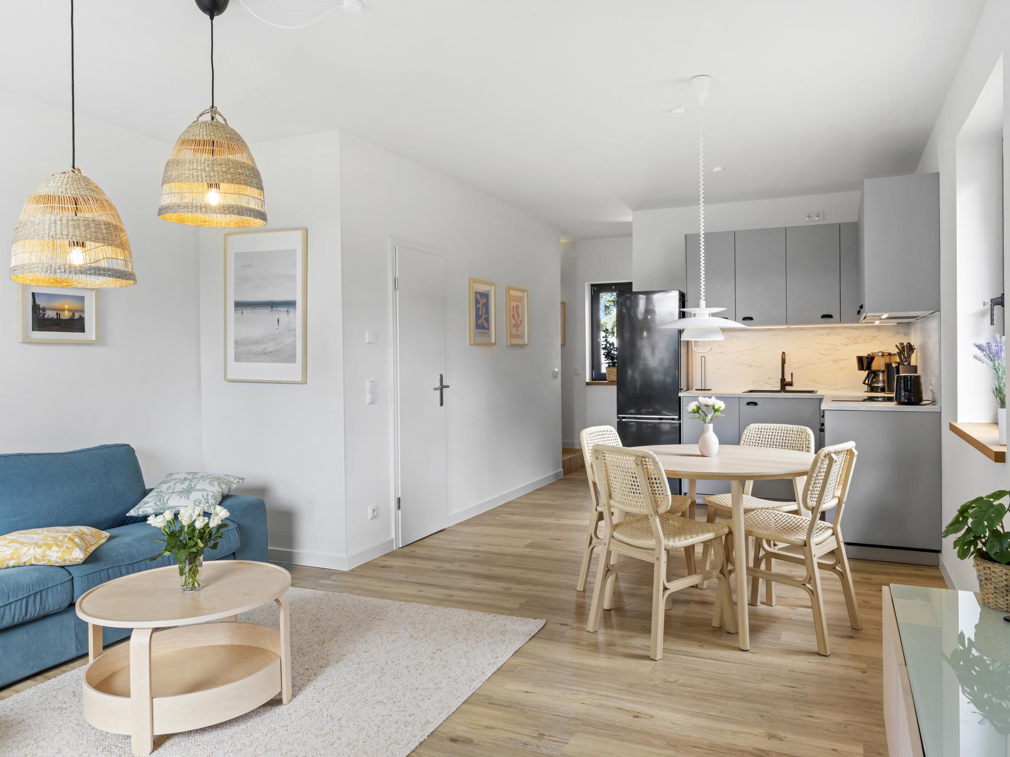 Outdoor terrace and views at Schulzenhufe an der Ostsee in Hohenkirchen OT Beckerwitz