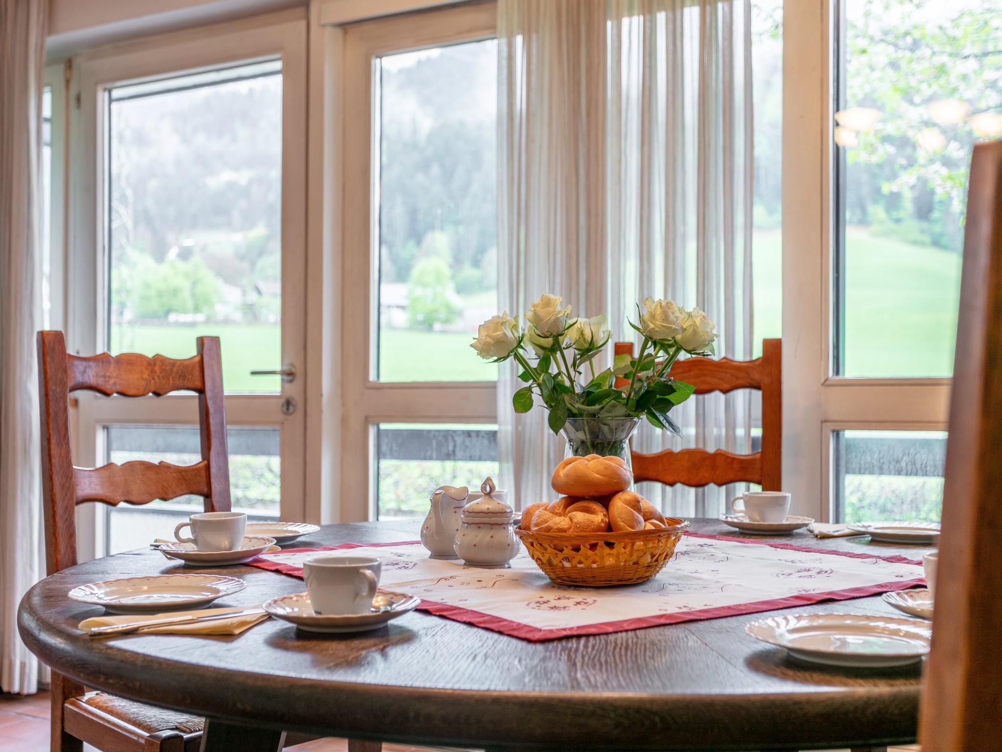 Outdoor terrace and views at An der Schiwiese in Söll