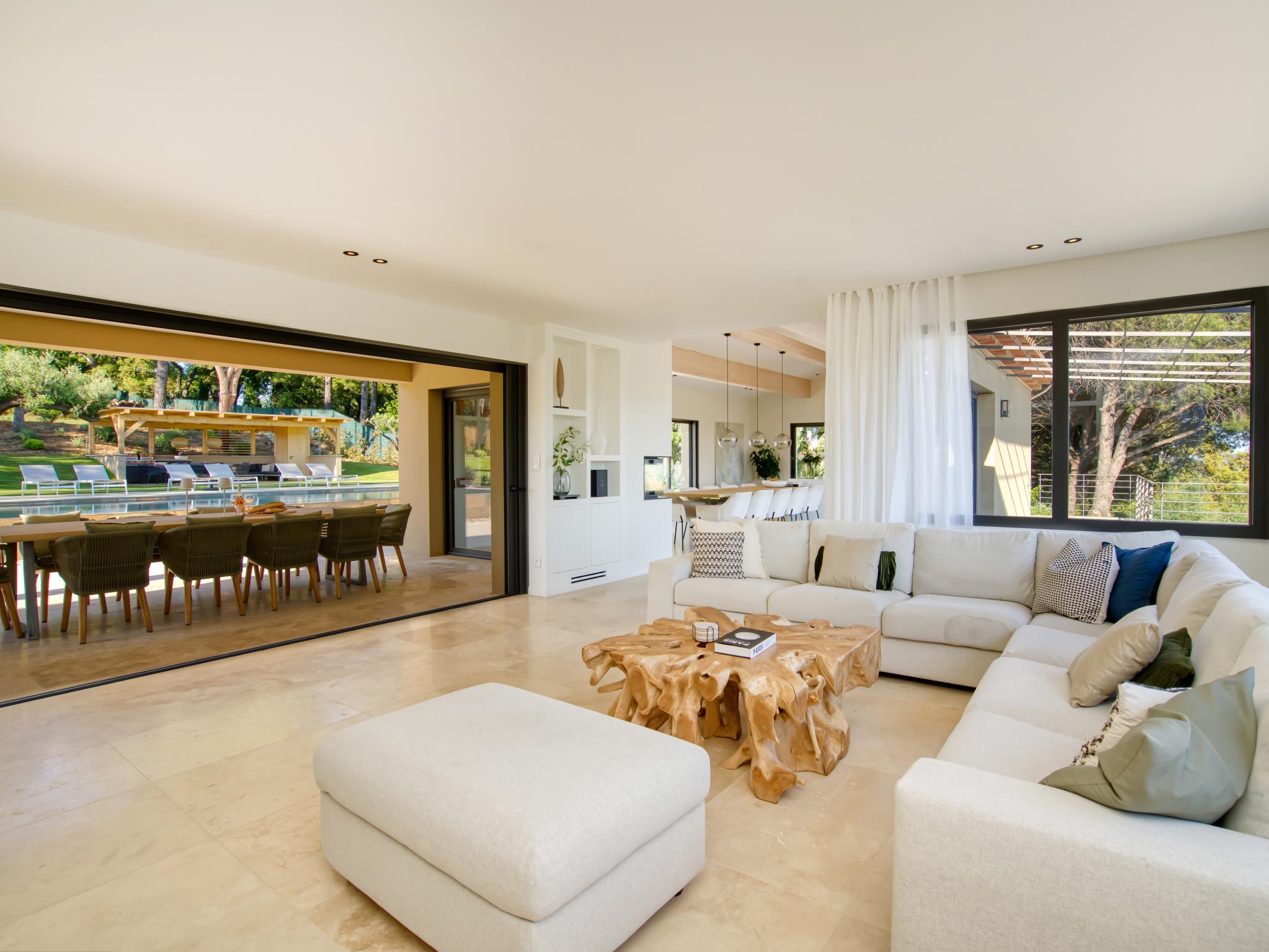 Modern kitchen at Vue Saint Tropez in Grimaud