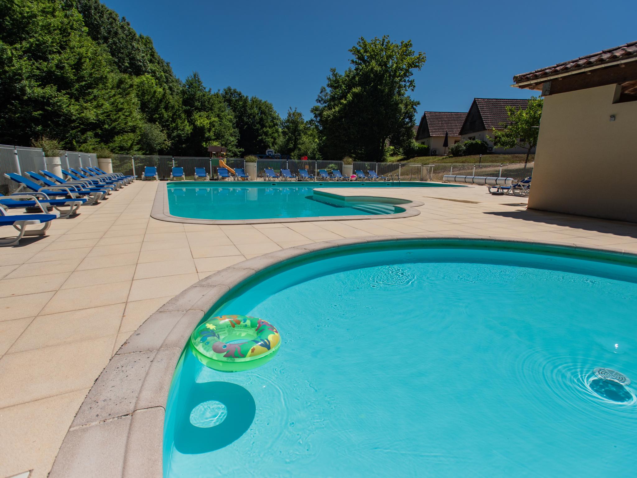 Outdoor terrace and views at Lac Bleu nr 10 in Lacapelle Marival