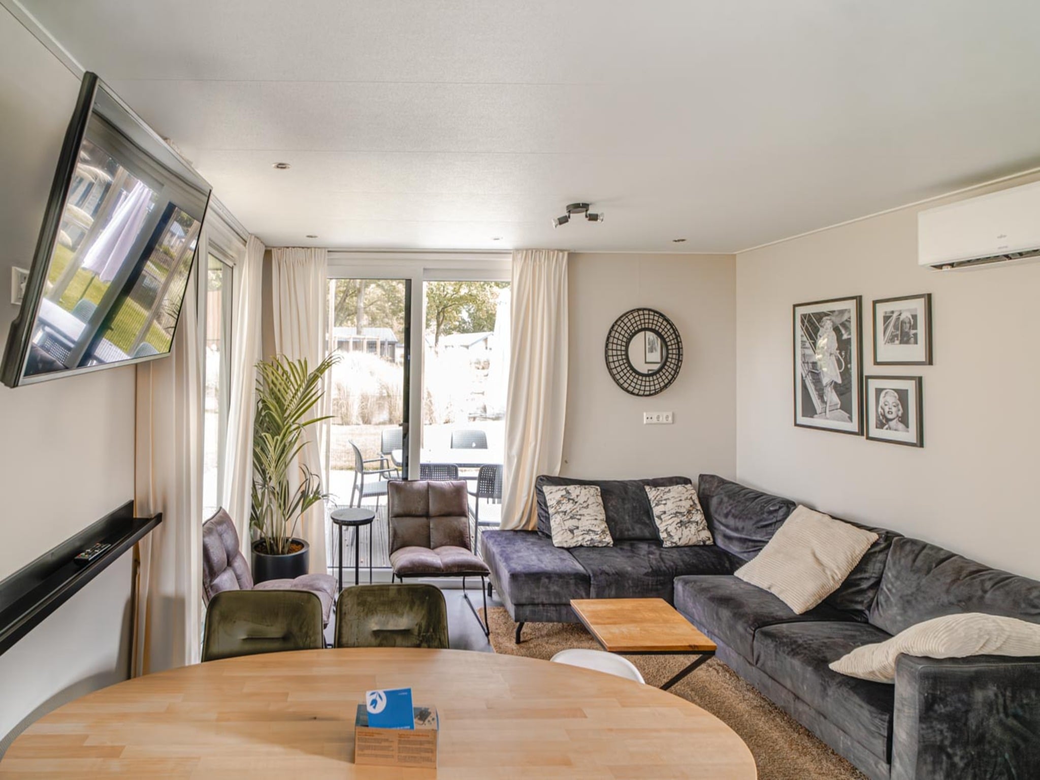 Living area at Het luxe droompaviljoen in Kaatsheuvel