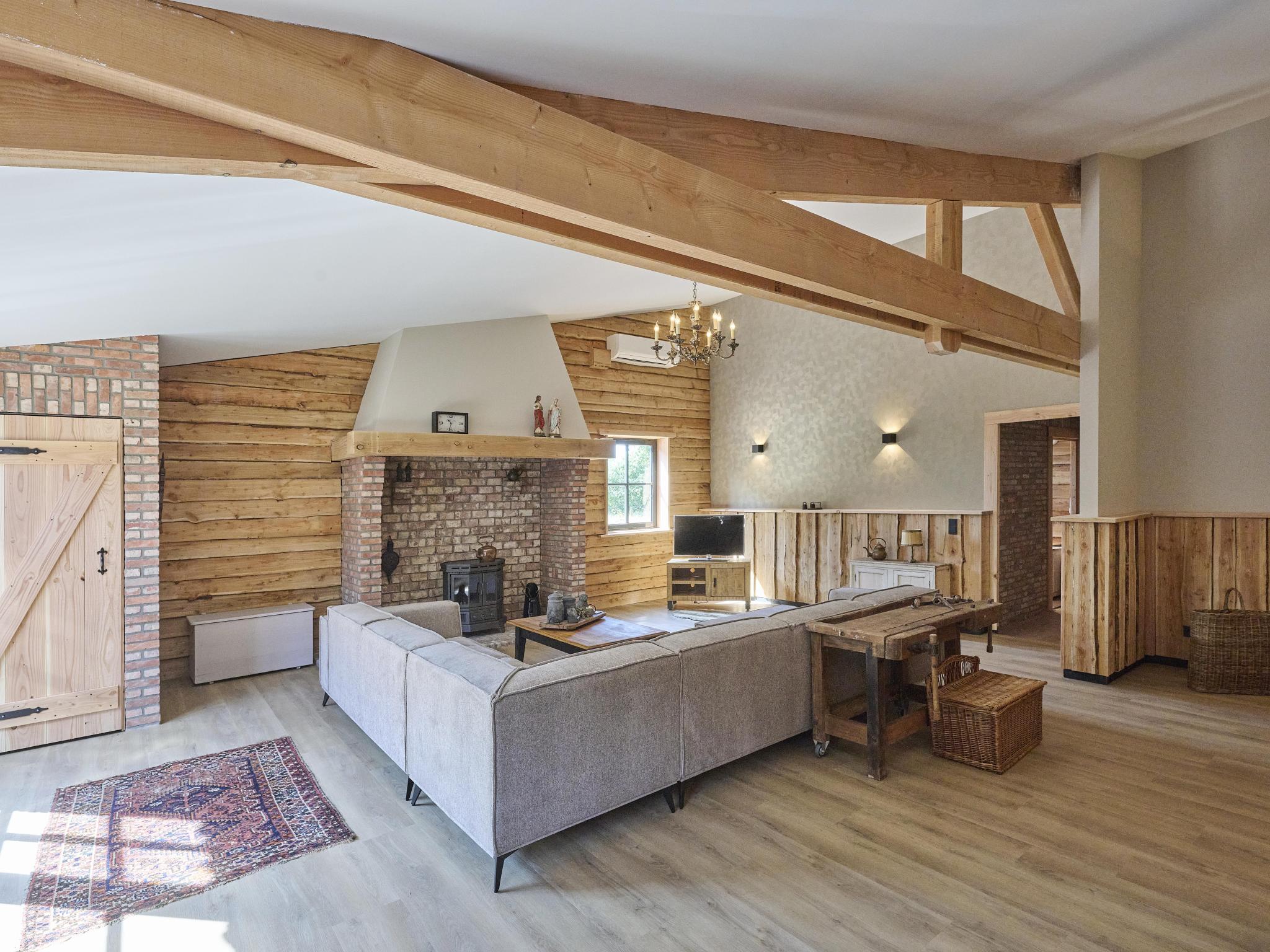 Living area at De Hoeve III in Hulsel