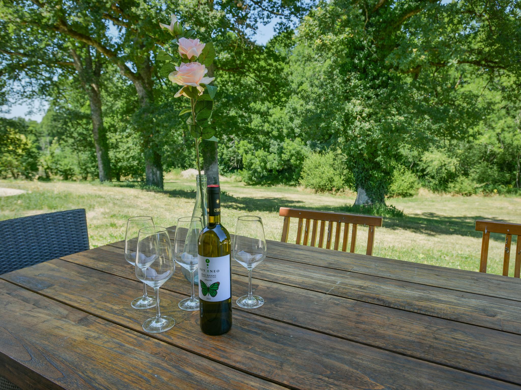 Outdoor terrace and views at Lac Bleu 11 in Lacapelle Marival